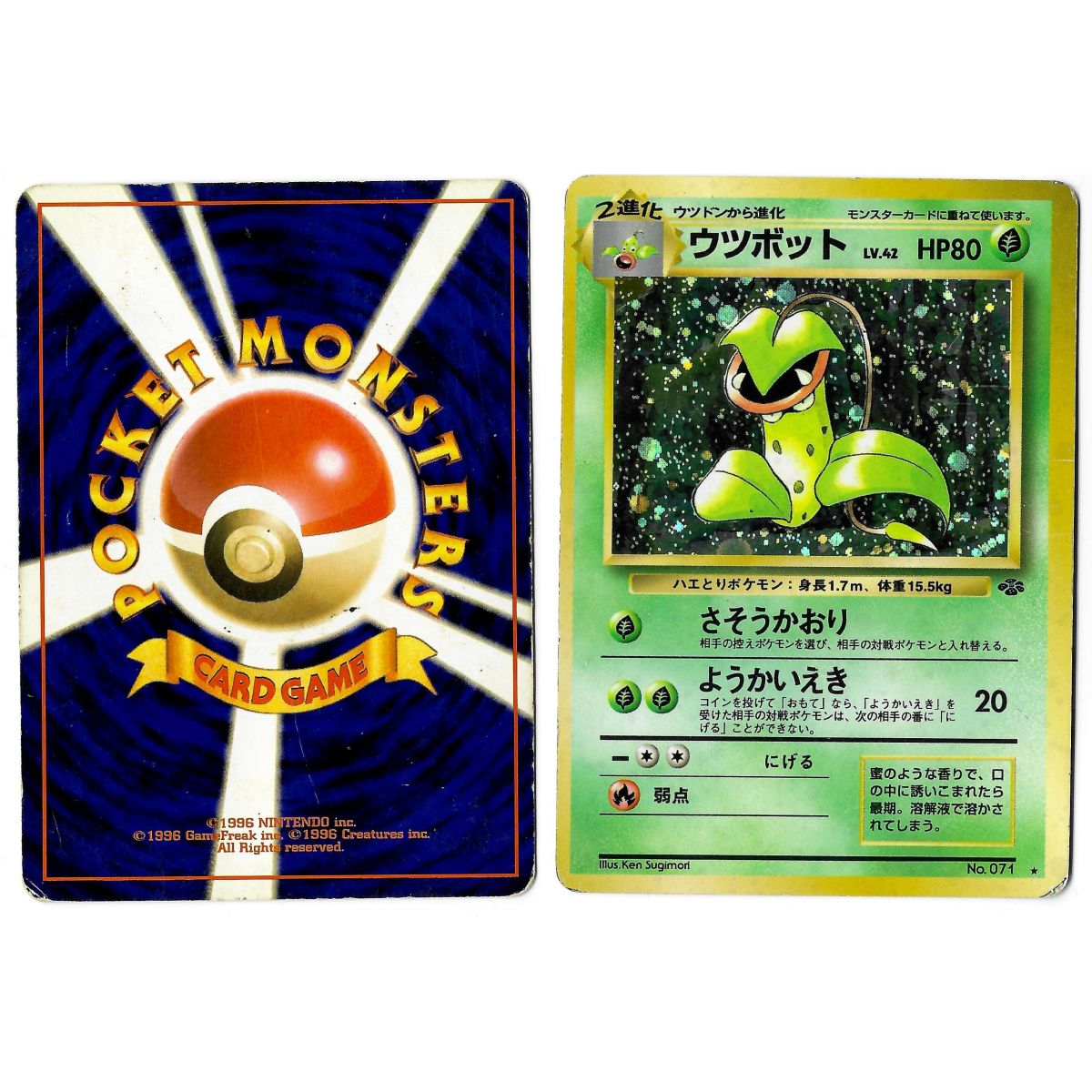 Victreebel (1) No.071 Pokémon Jungle JU Holo Unlimited Japonais Voir Scan