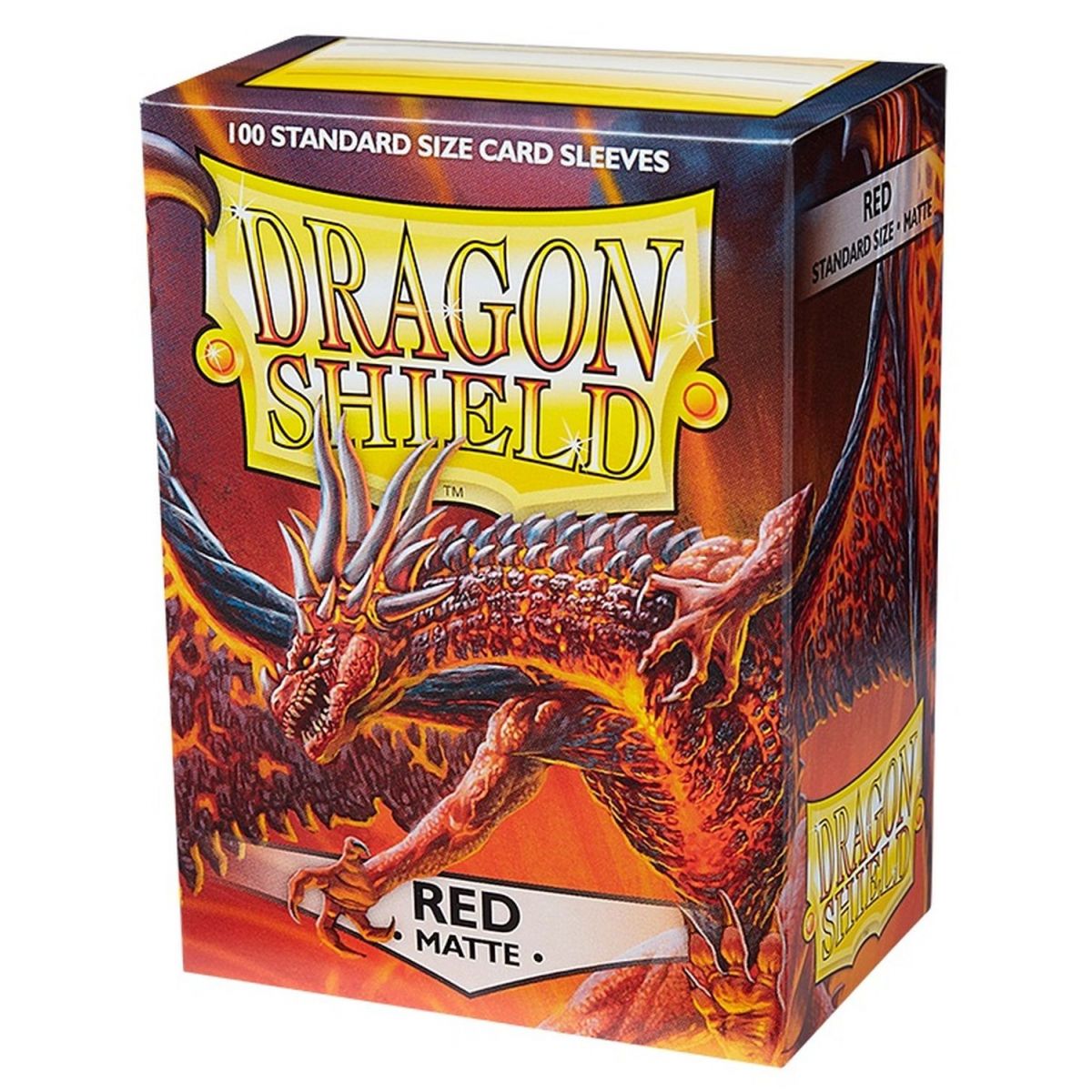 Dragon Shield - Standard Sleeves - Matte Red (100)