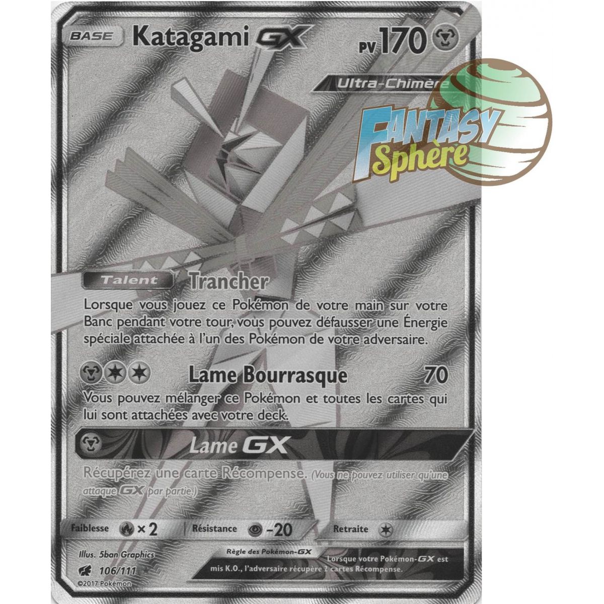 Item Katagami GX - Secret Rare 117/111 - Soleil et Lune 4 Invasion Carmin