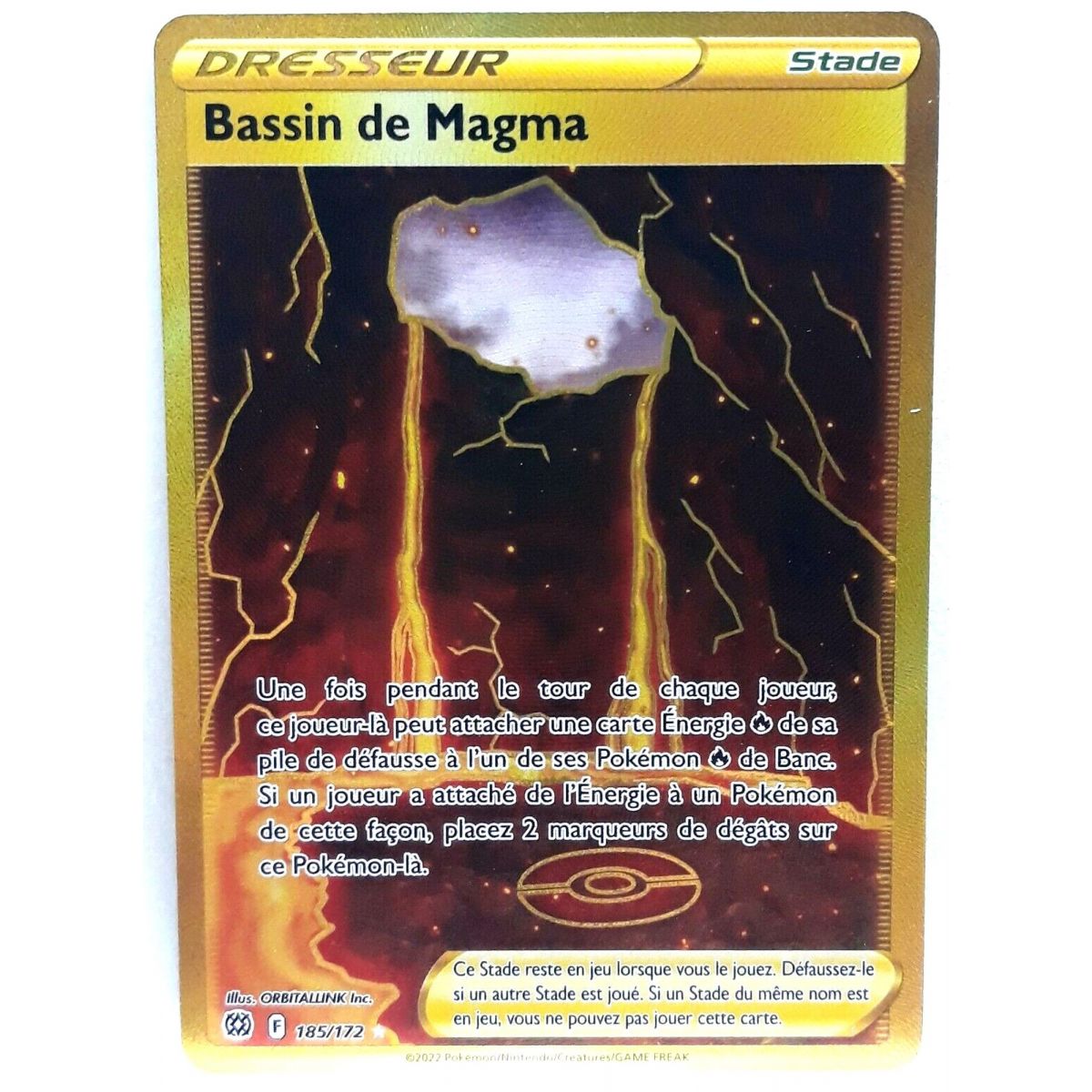 Bassin de Magma - Full Art Secrète Rare 185/172 - EB09 Epee et Bouclier Stars Etincelantes