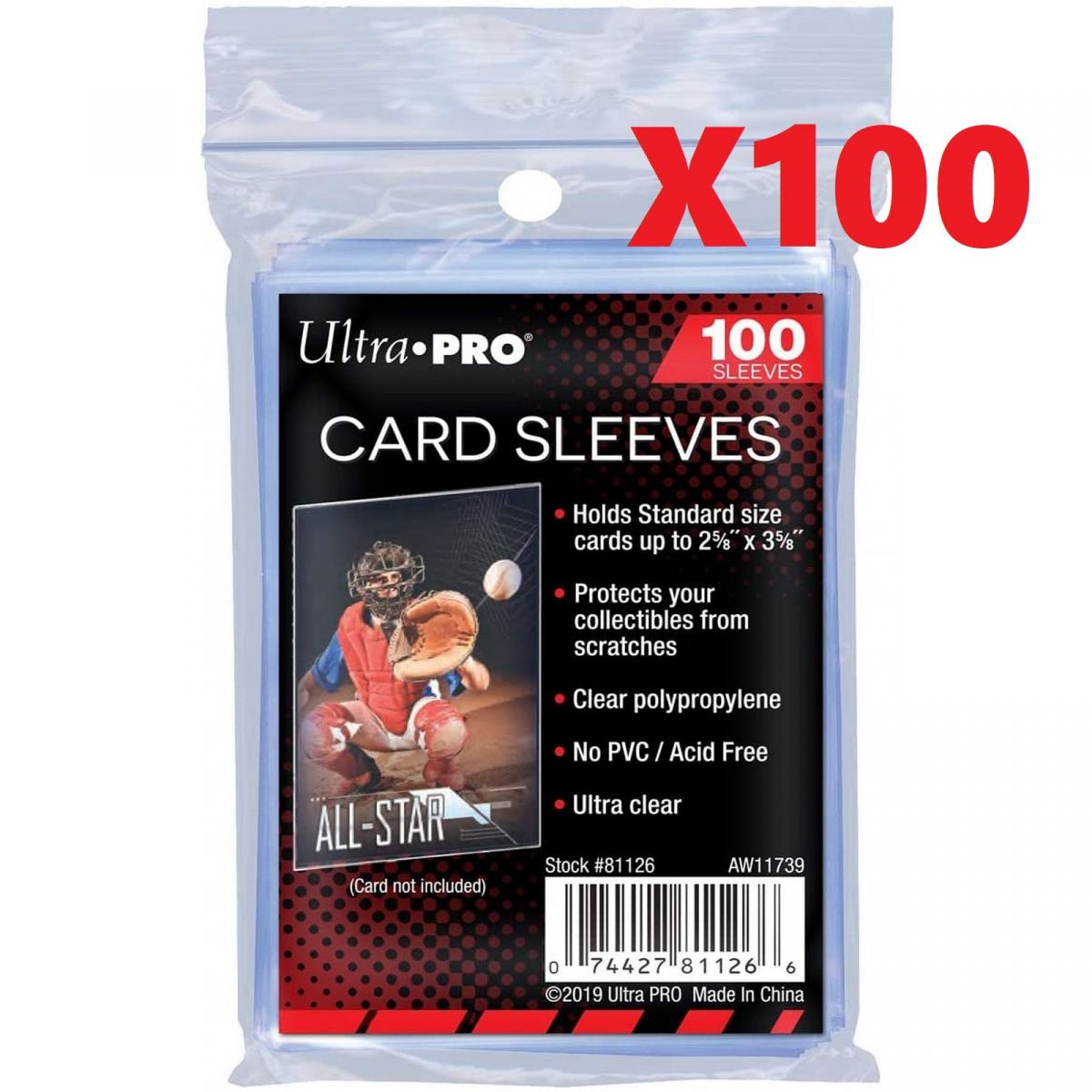 Ultra Pro - Protèges Cartes - Standard - Soft Sleeves - Souple (10000)