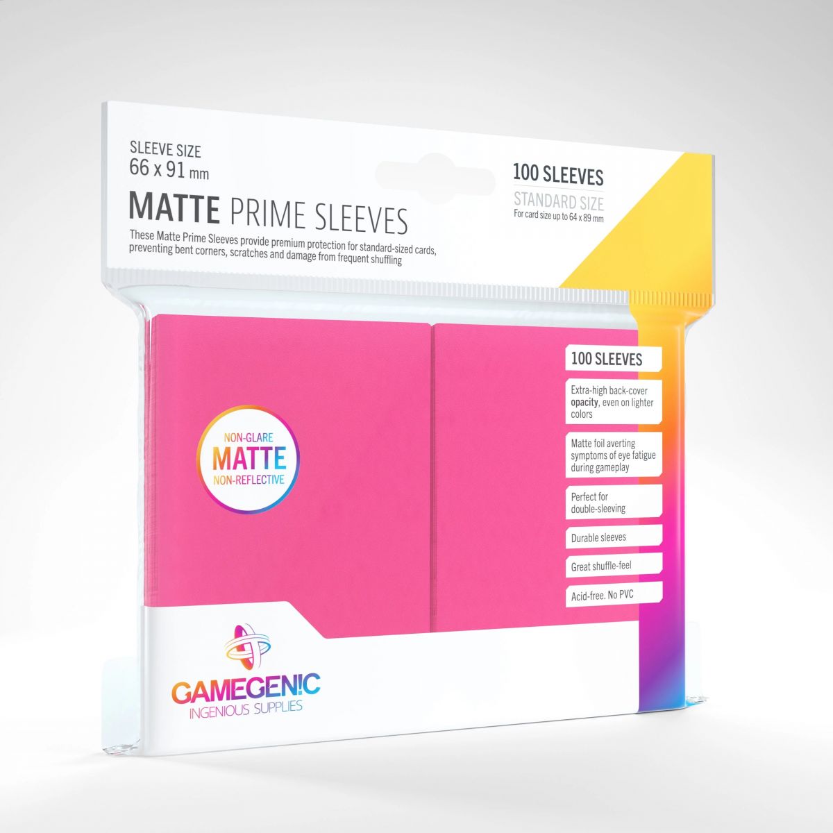 Item Gamegenic - Matte Prime Standard Sleeves - Rose - 66x91 (100)