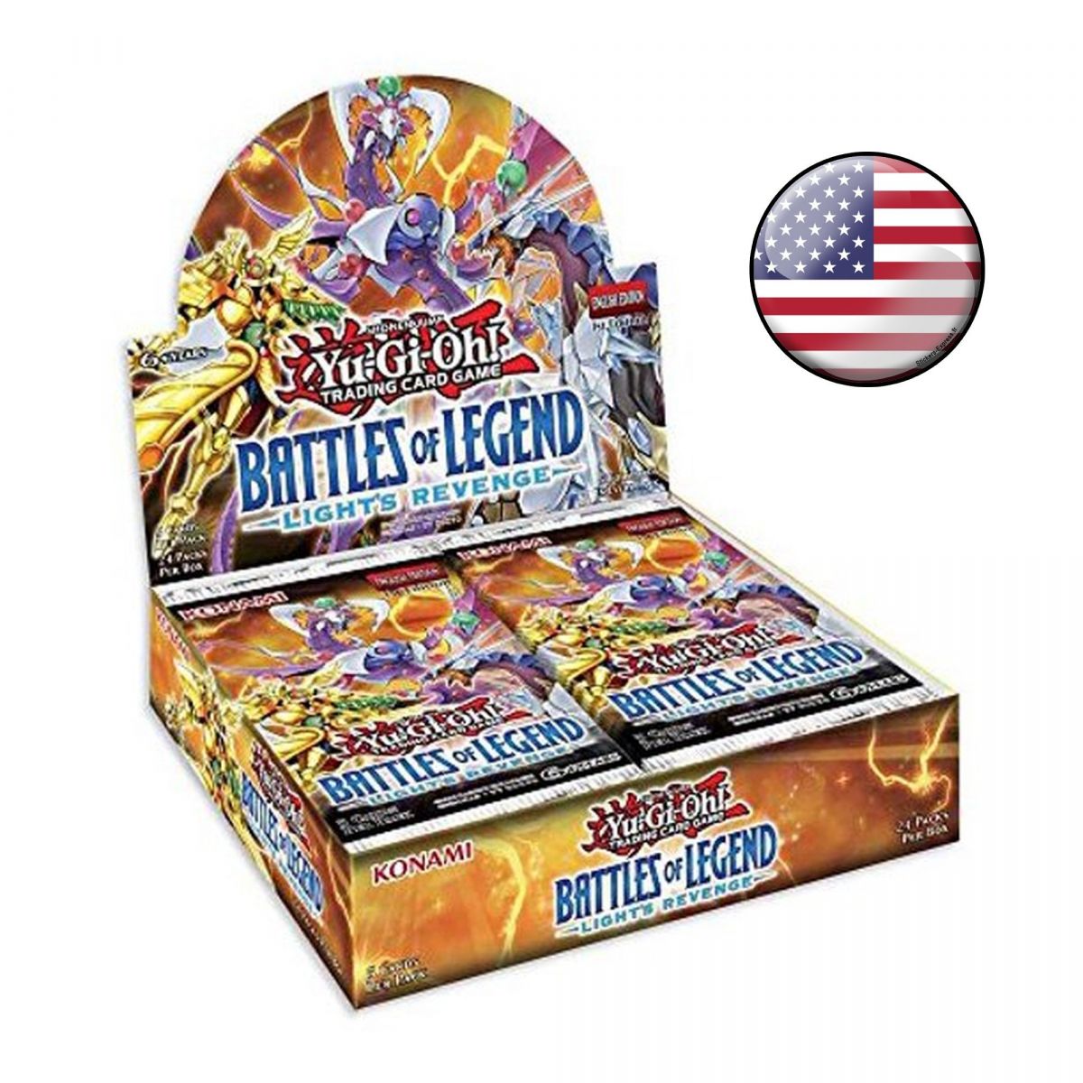 *US Print SEALED* Yu-Gi-Oh! - Display - Boite de 24 Boosters - Battles of Legend : Light's Revenge  - AMERICAIN - 1st Edition