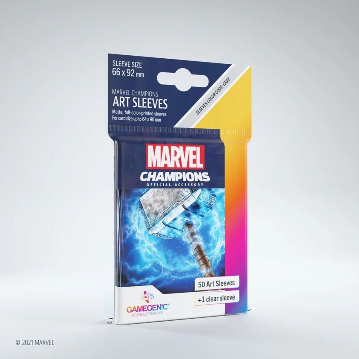 Gamegenic - Protèges Cartes - Standard - Marvel Champions : Thor (50)