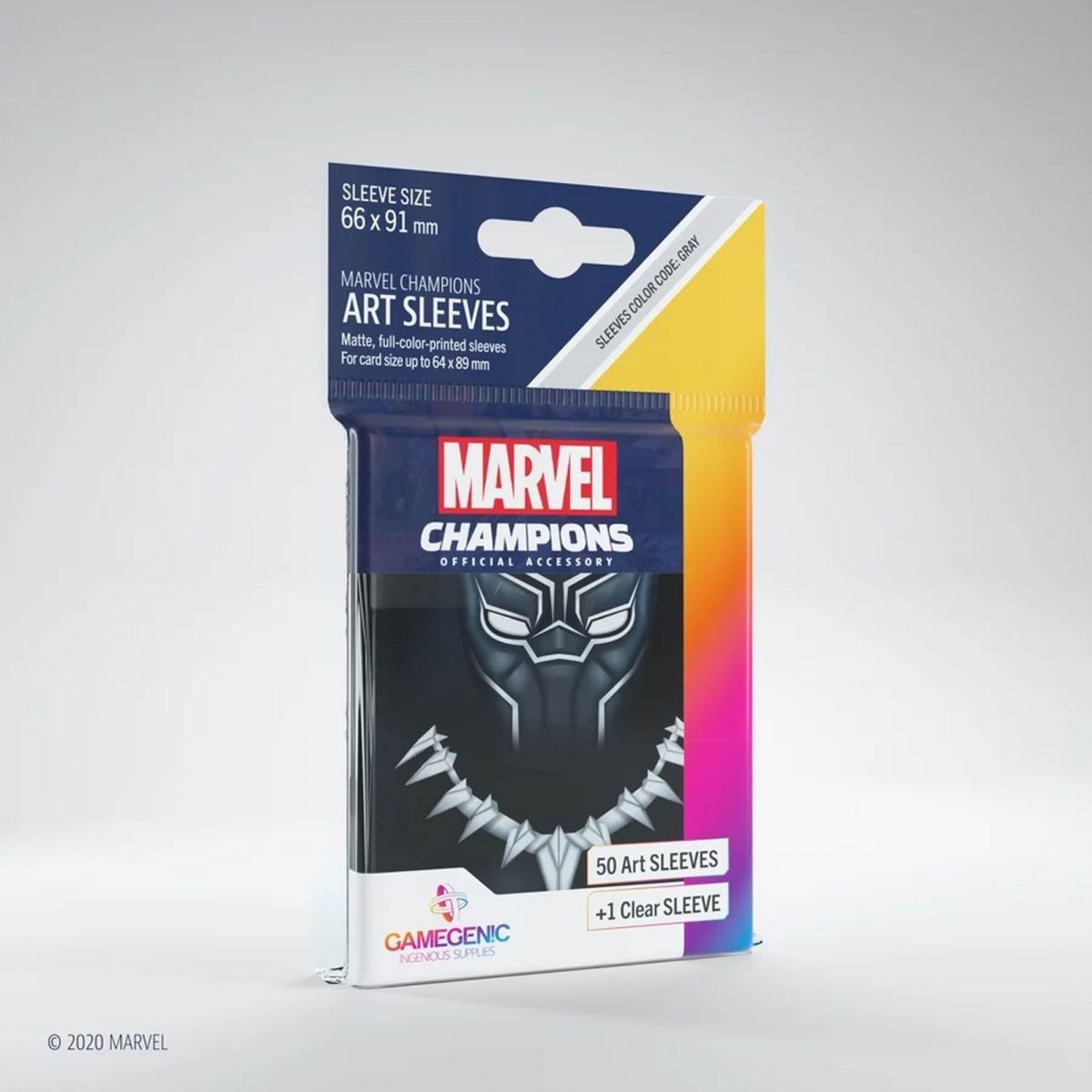 Gamegenic - Protèges Cartes - Standard - Marvel Champions : Black Panther (50)