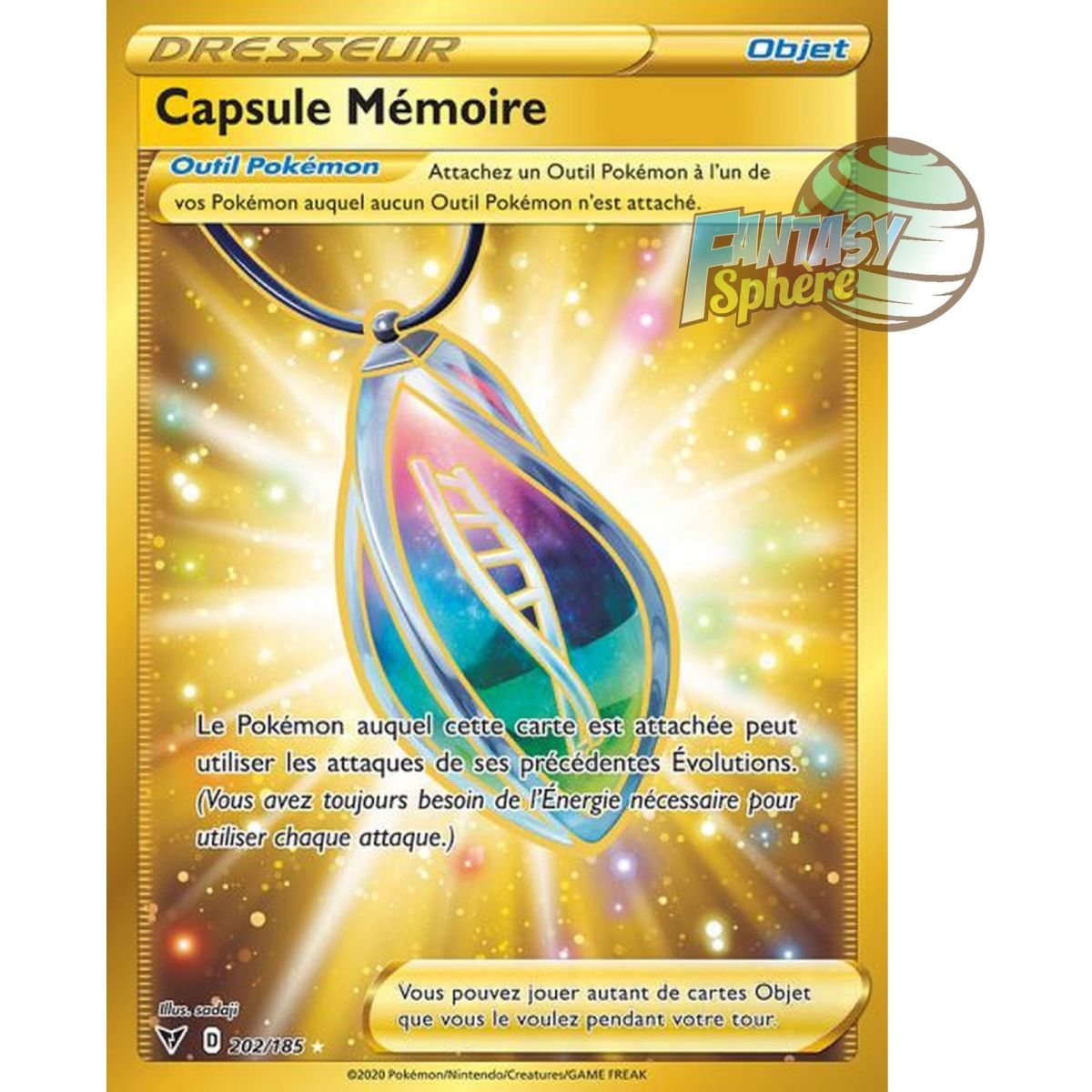 Capsule Mémoire - Secret Rare 202/185 - Epee et Bouclier 4 Voltage Eclatant