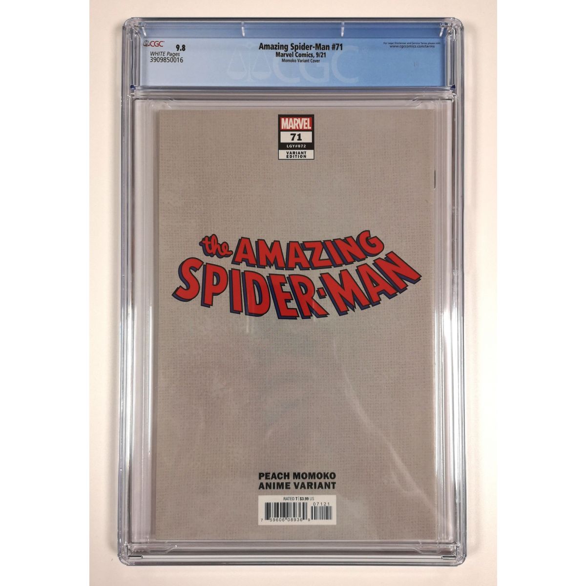 Comics - Marvel - Amazing Spider-Man N°71 (2018 6th Series) - [CGC 9.8 - White Pages]