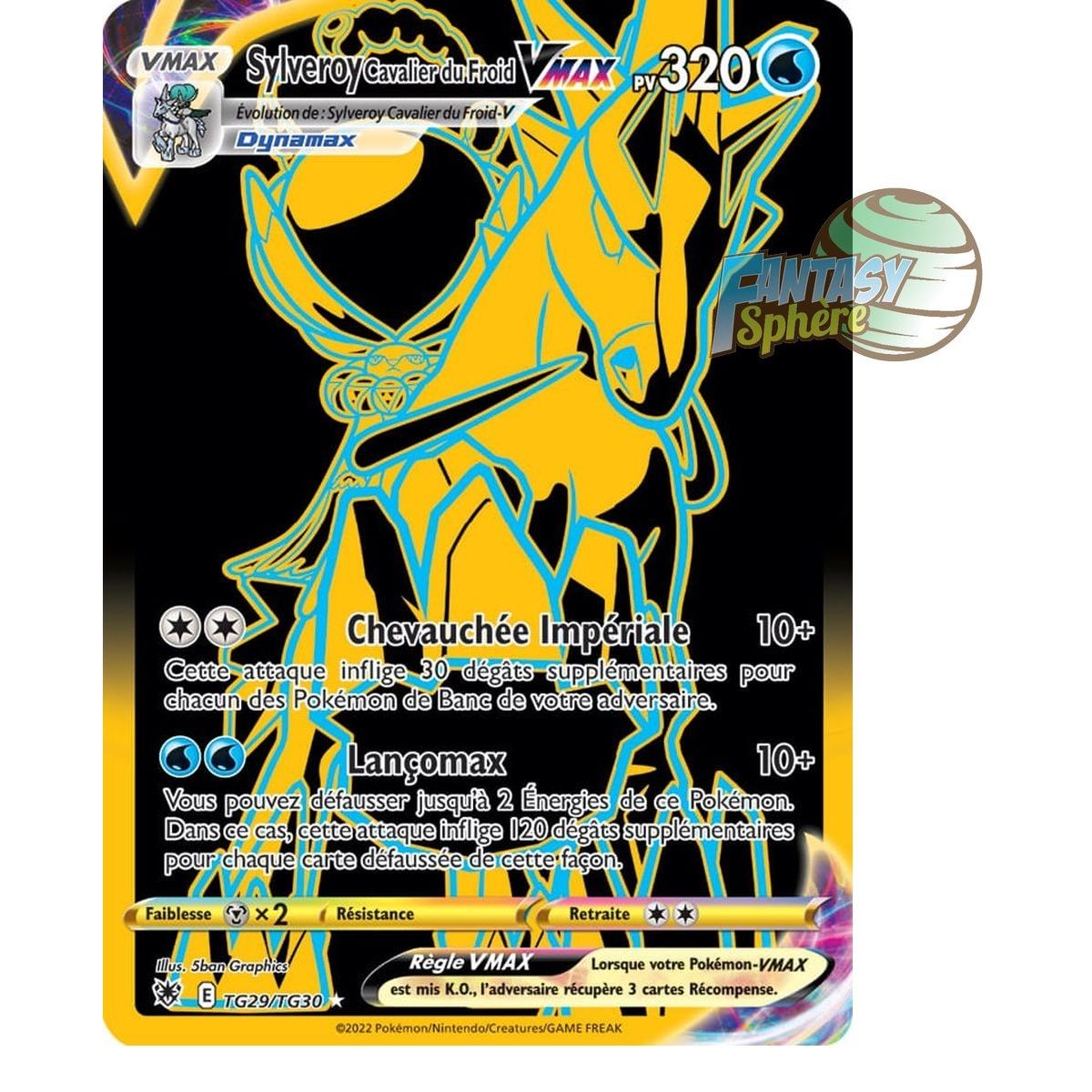 Sylveroy Cavalier du Froid VMAX - Full Art Ultra Rare TG29/TG30 - Epee et Bouclier Astres Radieux