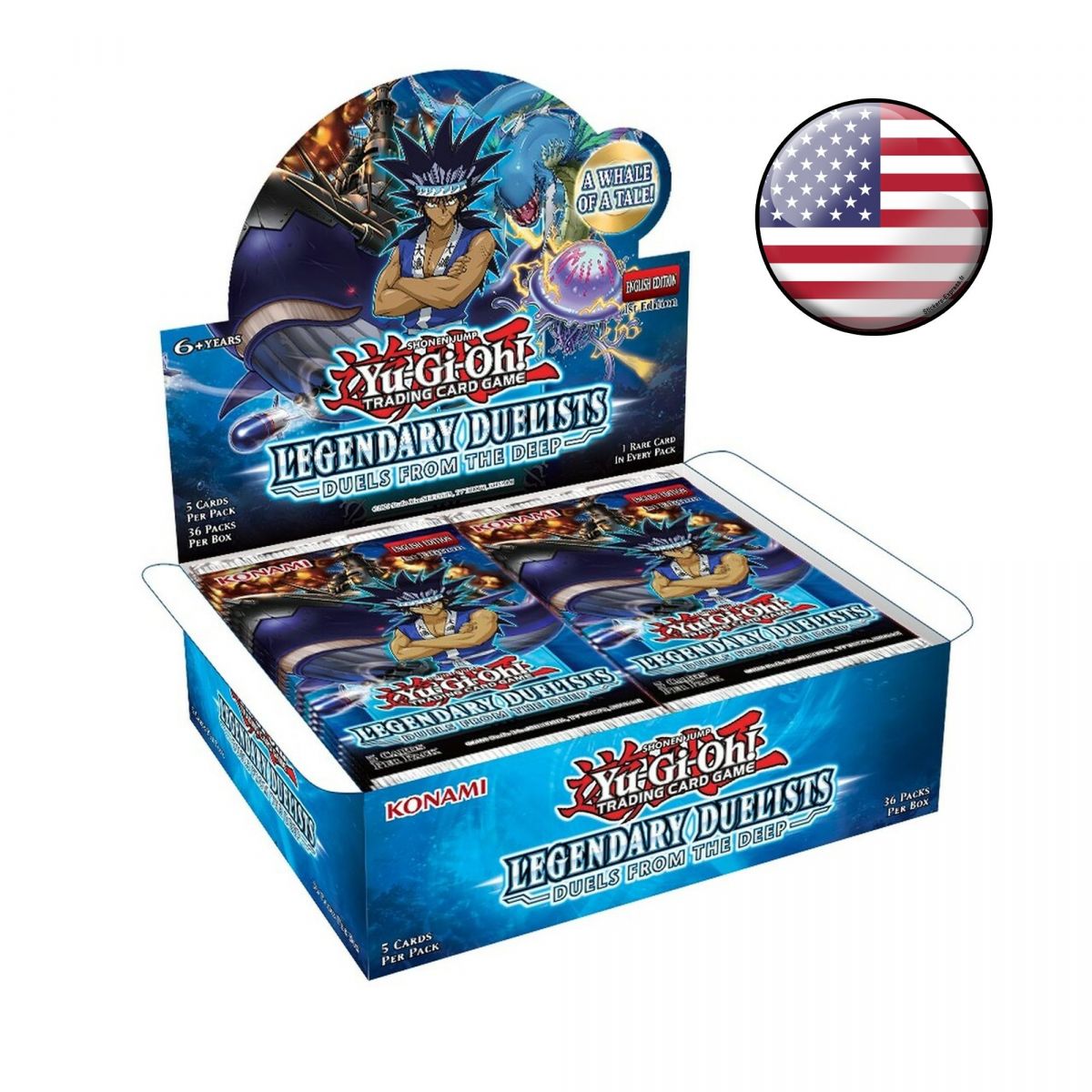 Yu-Gi-Oh! - Display - Boite de 36 Boosters - Legendary Duelists : Duels from the Deep - US