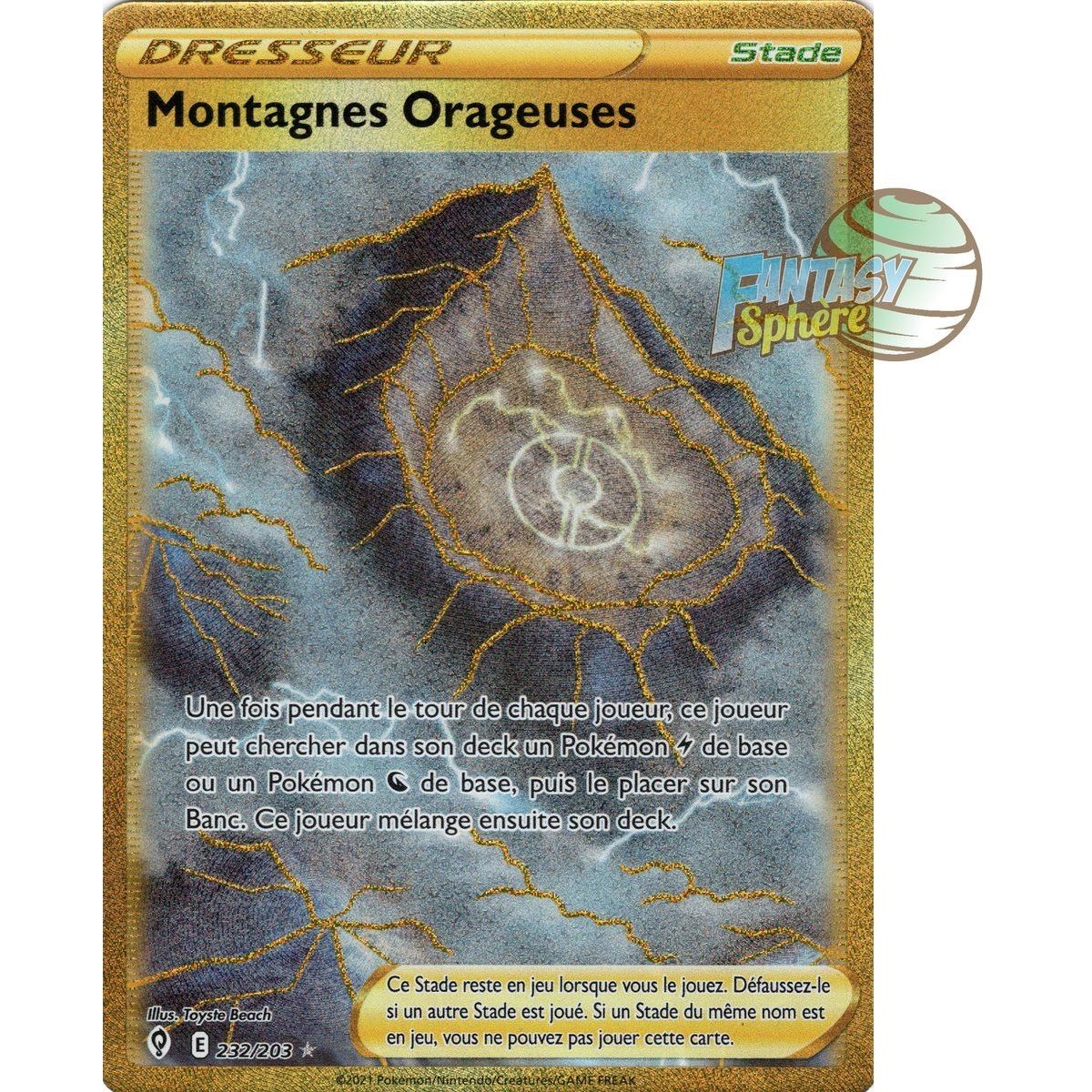 Item Montagnes Orageuses - Secret Rare 232/203 - Epee et Bouclier Evolution Celeste
