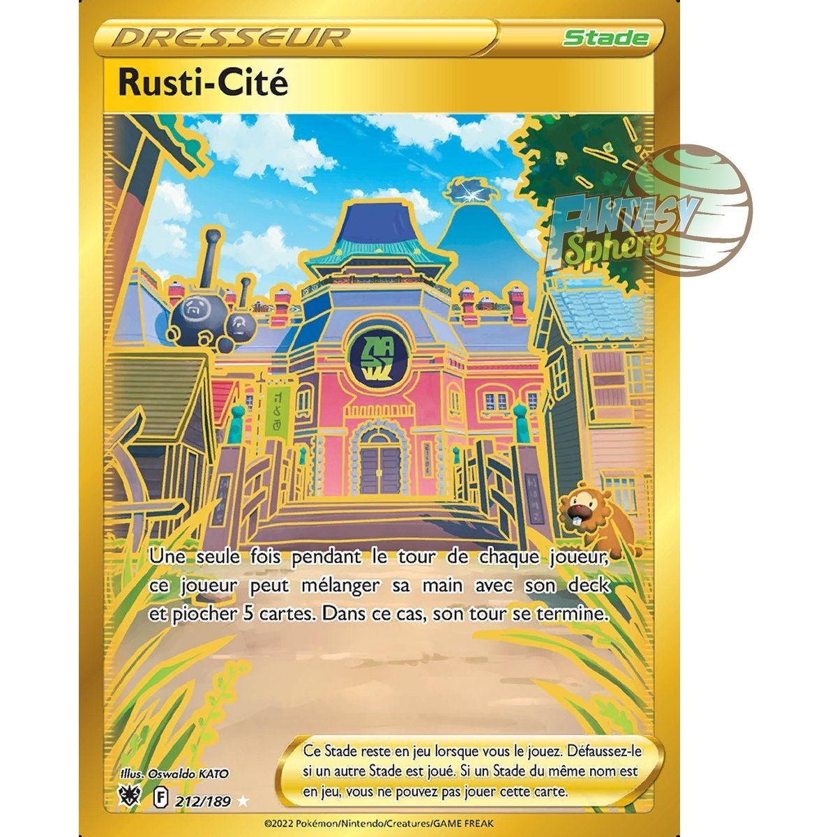 Rusti-Cité - Secret Rare 212/189 - Epee et Bouclier Astres Radieux