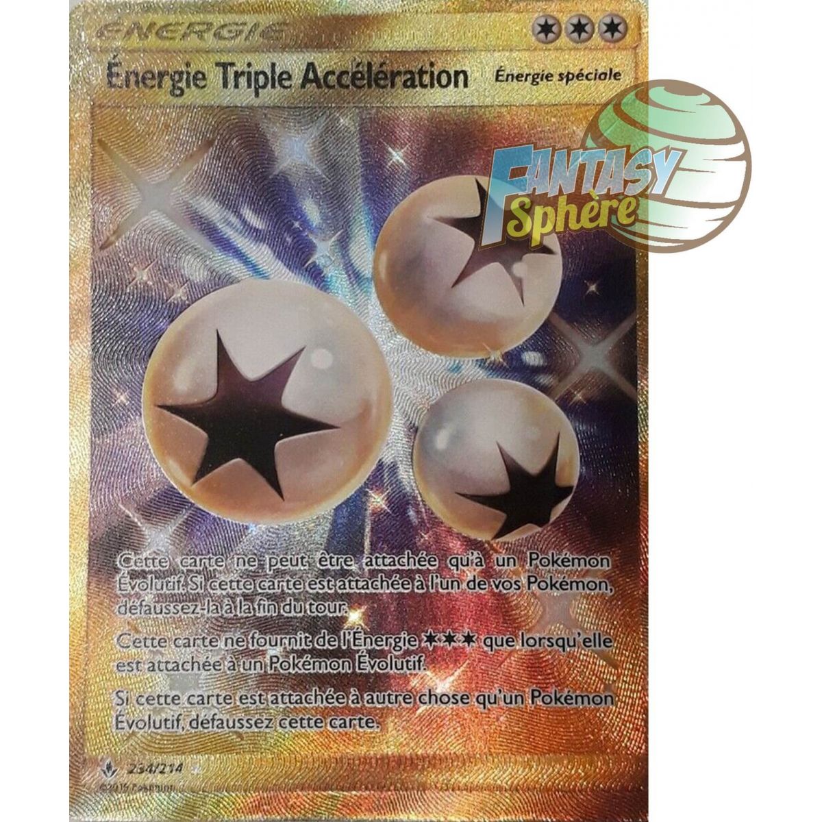 Énergie Triple Accélération - Secret Rare 234/214 - Soleil et Lune 10 Alliance Infaillible
