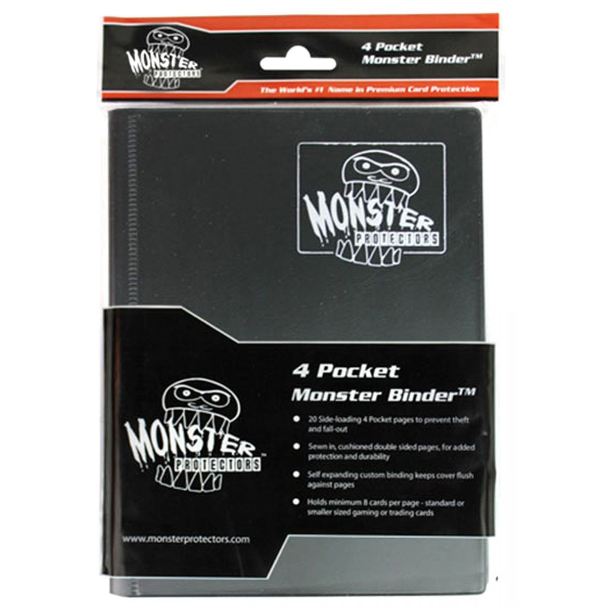 Monster - Binder - 4-Pocket Matte Black - Matte Noir - 160 Emplacements