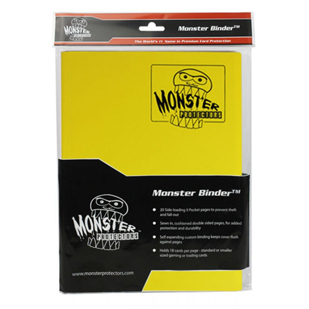 Monster - Binder - 4-Pocket Matte Yellow - Matte Jaune - 160 Emplacements