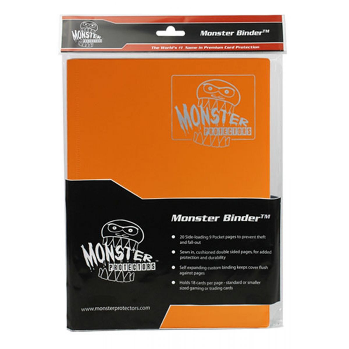 Monster - Binder - 4-Pocket Matte Orange - Matte Orange - 160 Emplacements