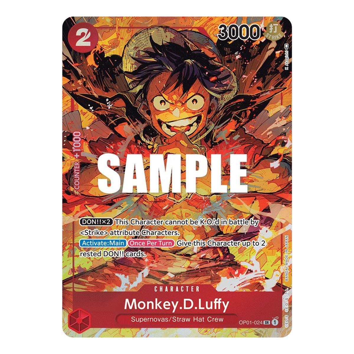 Monkey.D.Luffy - SR Parallel OP01-024 - OP01 Romance Dawn