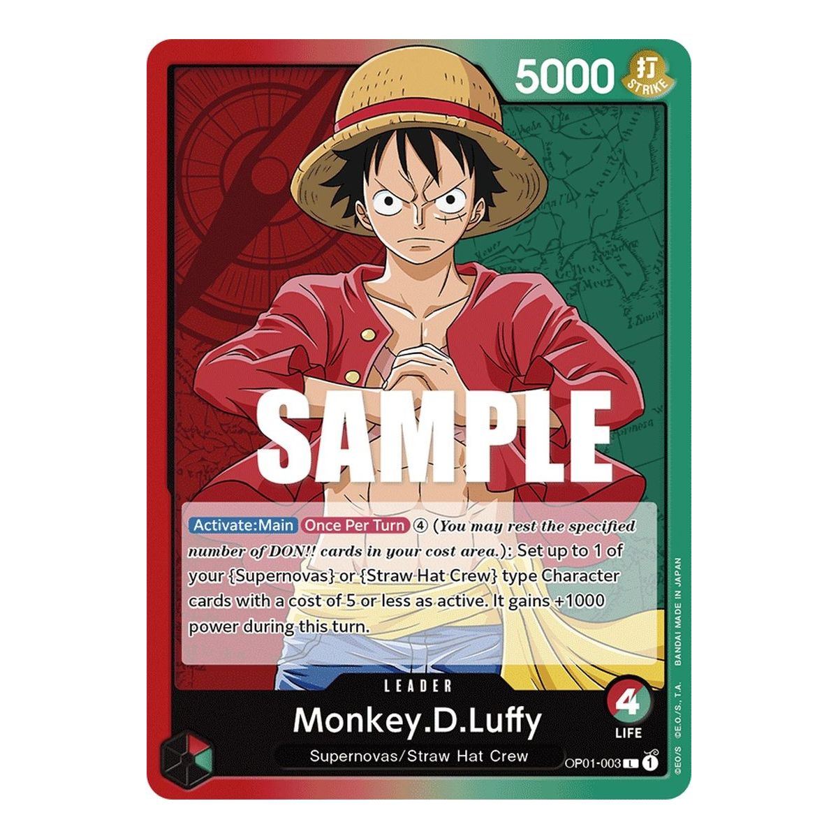 Monkey.D.Luffy - L  OP01-003 - OP01 Romance Dawn