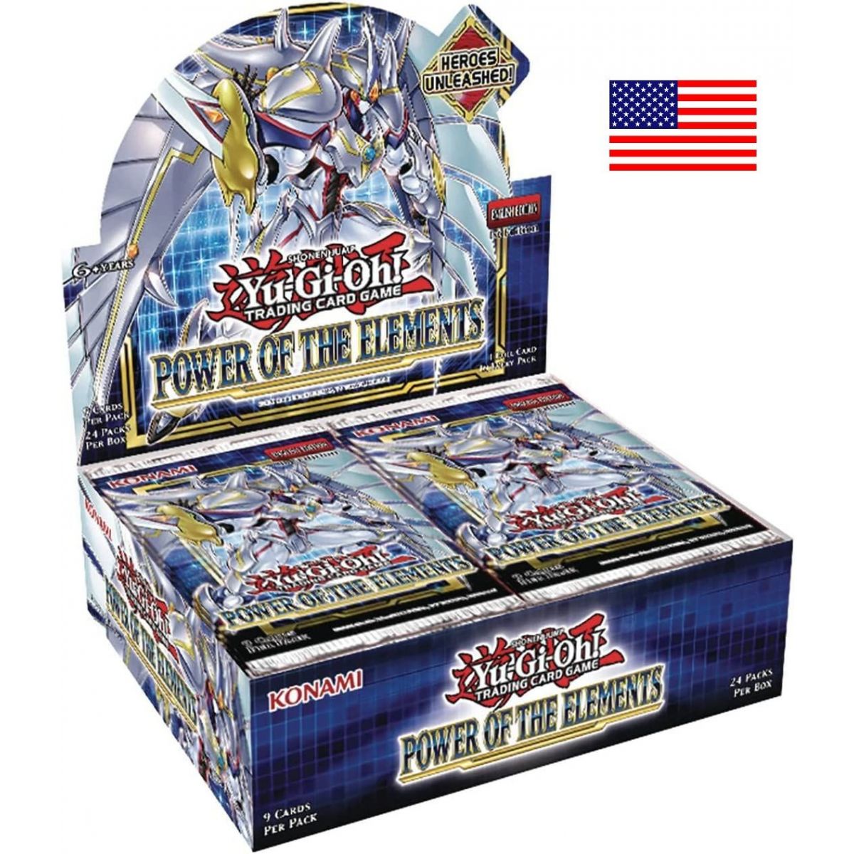 *US Print SEALED* Yu-Gi-Oh! - Display - Boite de 24 Boosters - Power of the Elements - AMERICAIN