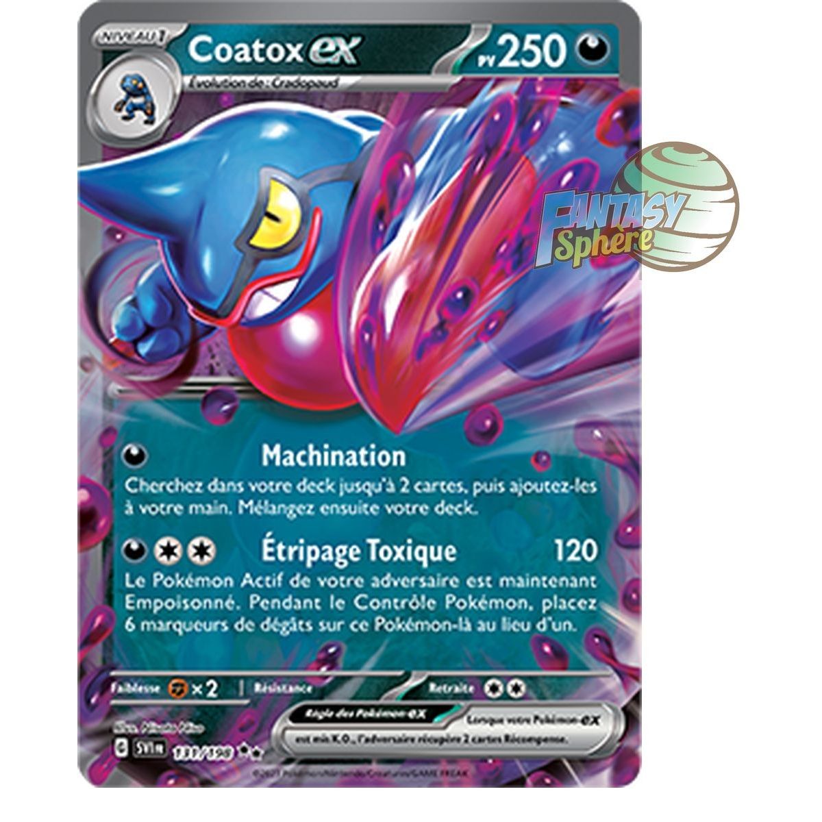 Coatox EX - Double Rare 131/198 - Ecarlate et Violet