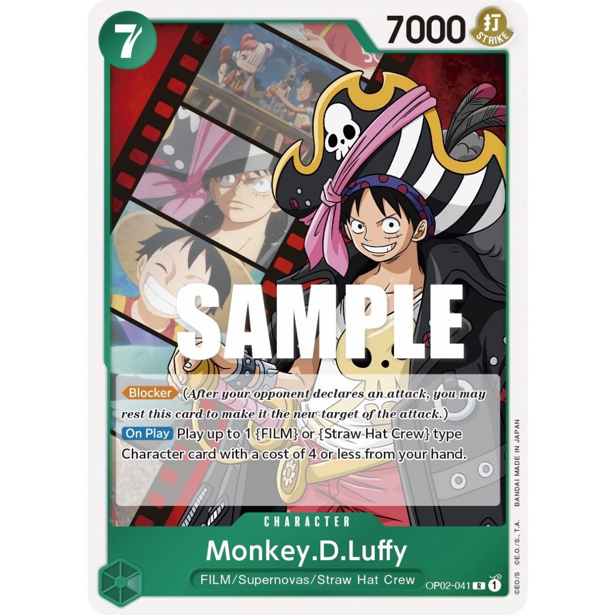 Item Monkey.D.Luffy (041) - R  OP02-041 - OP02 Paramount War