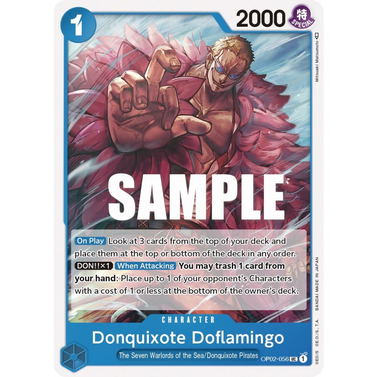Donquixote Doflamingo - UC  OP02-056 - OP02 Paramount War