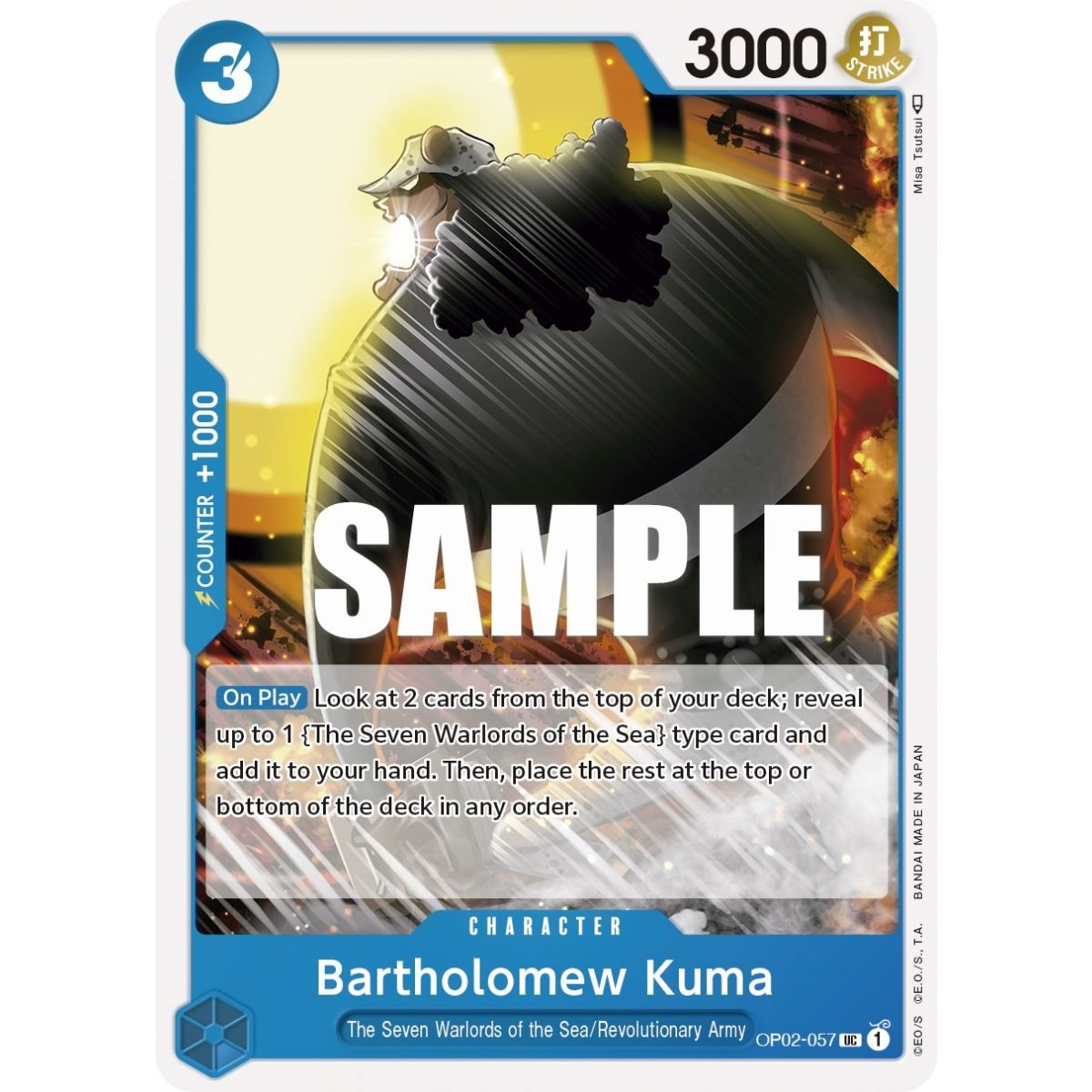 Bartholomew Kuma - UC  OP02-057 - OP02 Paramount War