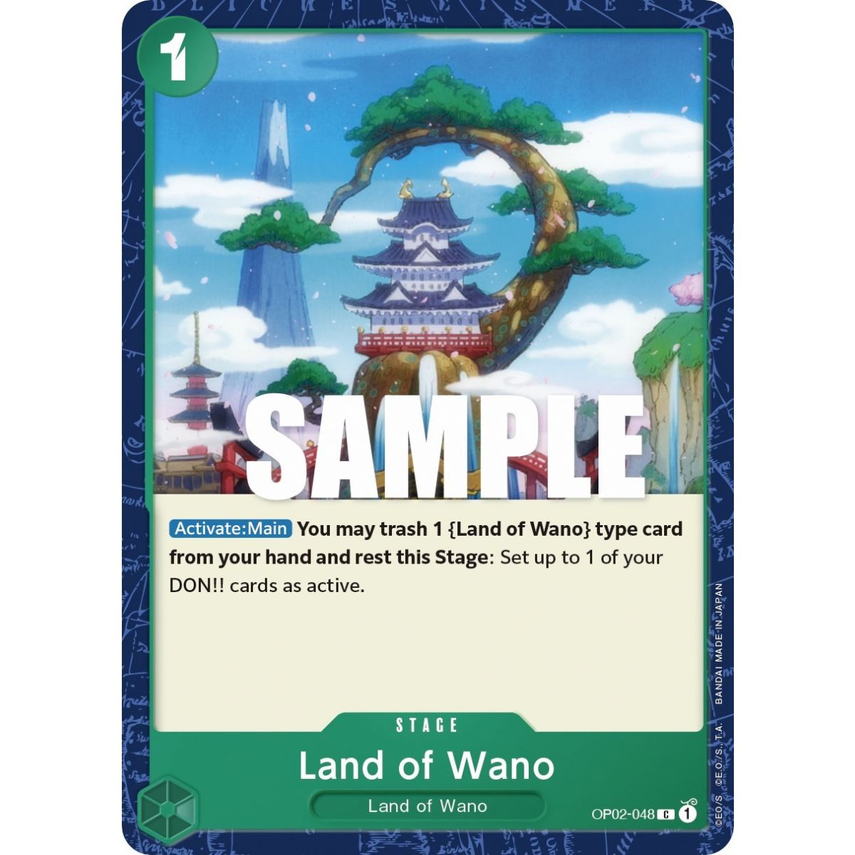 Land of Wano - C  OP02-048 - OP02 Paramount War