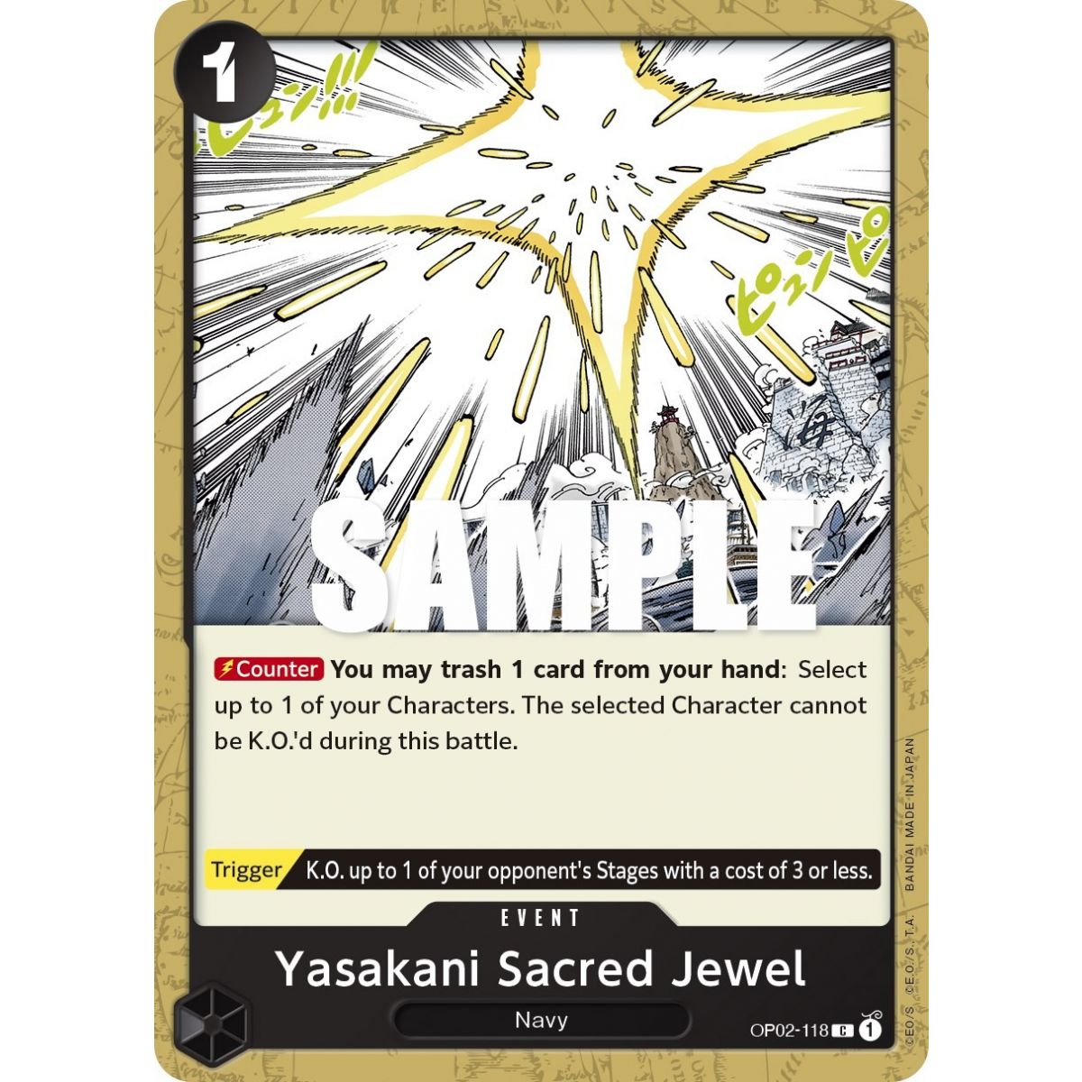 Yasakani Sacred Jewel - C  OP02-118 - OP02 Paramount War