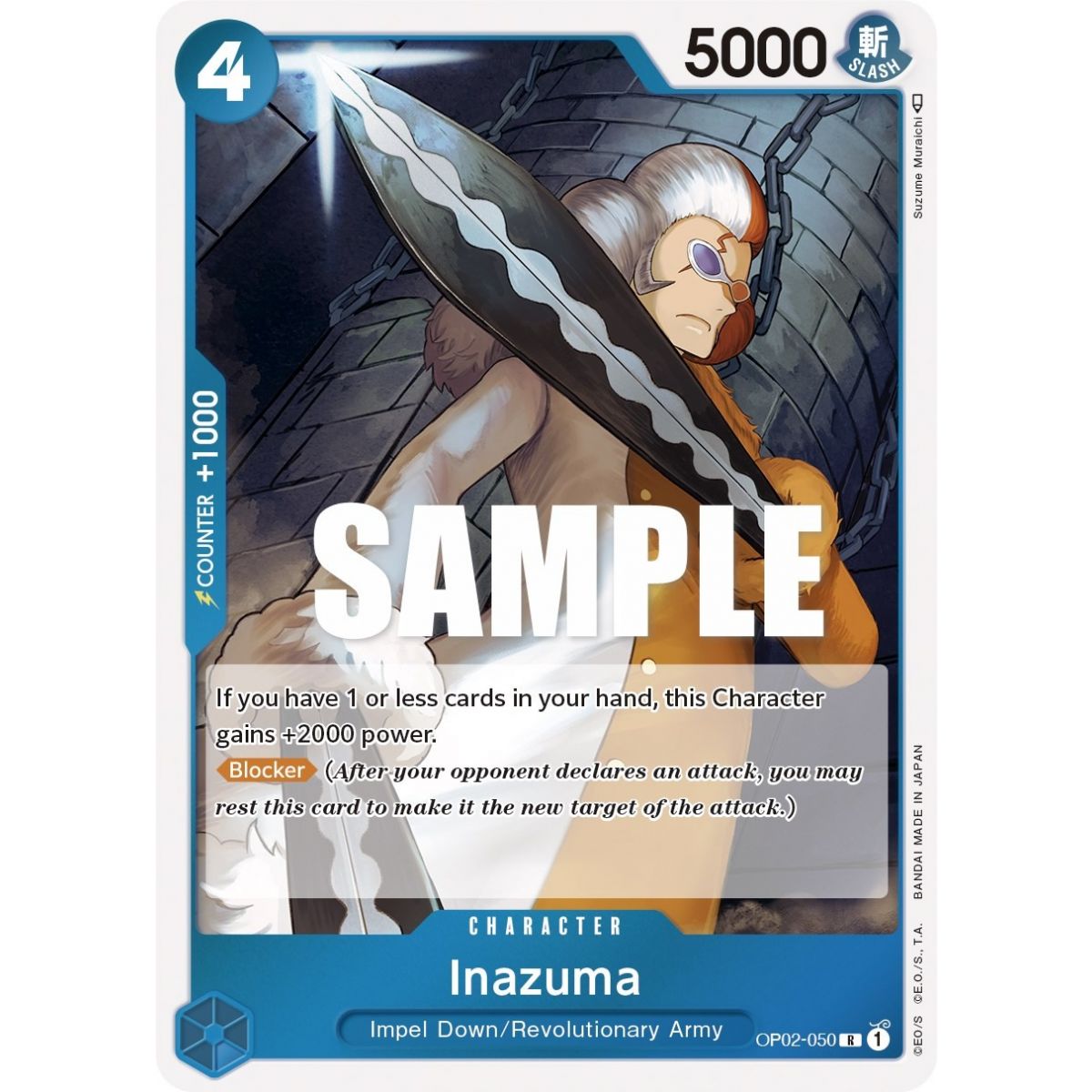 Inazuma - R  OP02-050 - OP02 Paramount War