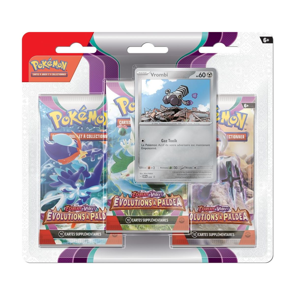 Pokémon - Tri-Pack - Ecarlate et Violet - Evolutions à Paldea - [SV02 - EV02] - Forgerette / Vrombi FR