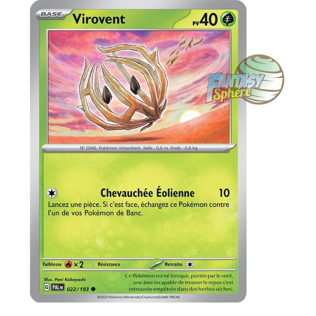Virovent - Reverse 22/193 - Ecarlate et Violet Evolution à Paldea