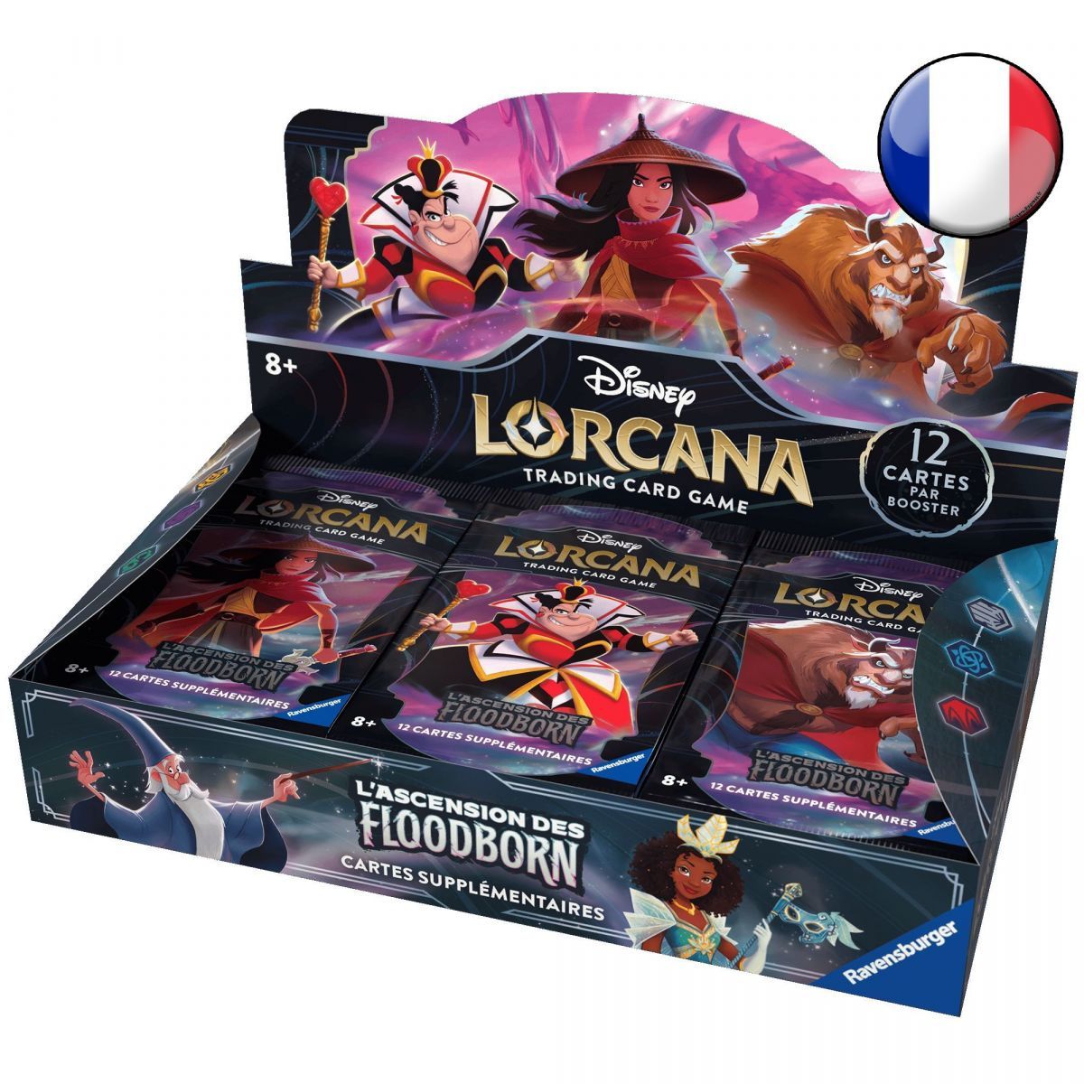 Disney Lorcana - Case Scellé de 4 Boites de Booster - Chapitre 2 - L'ascension des Floodborn - FR ( 2nd Print )