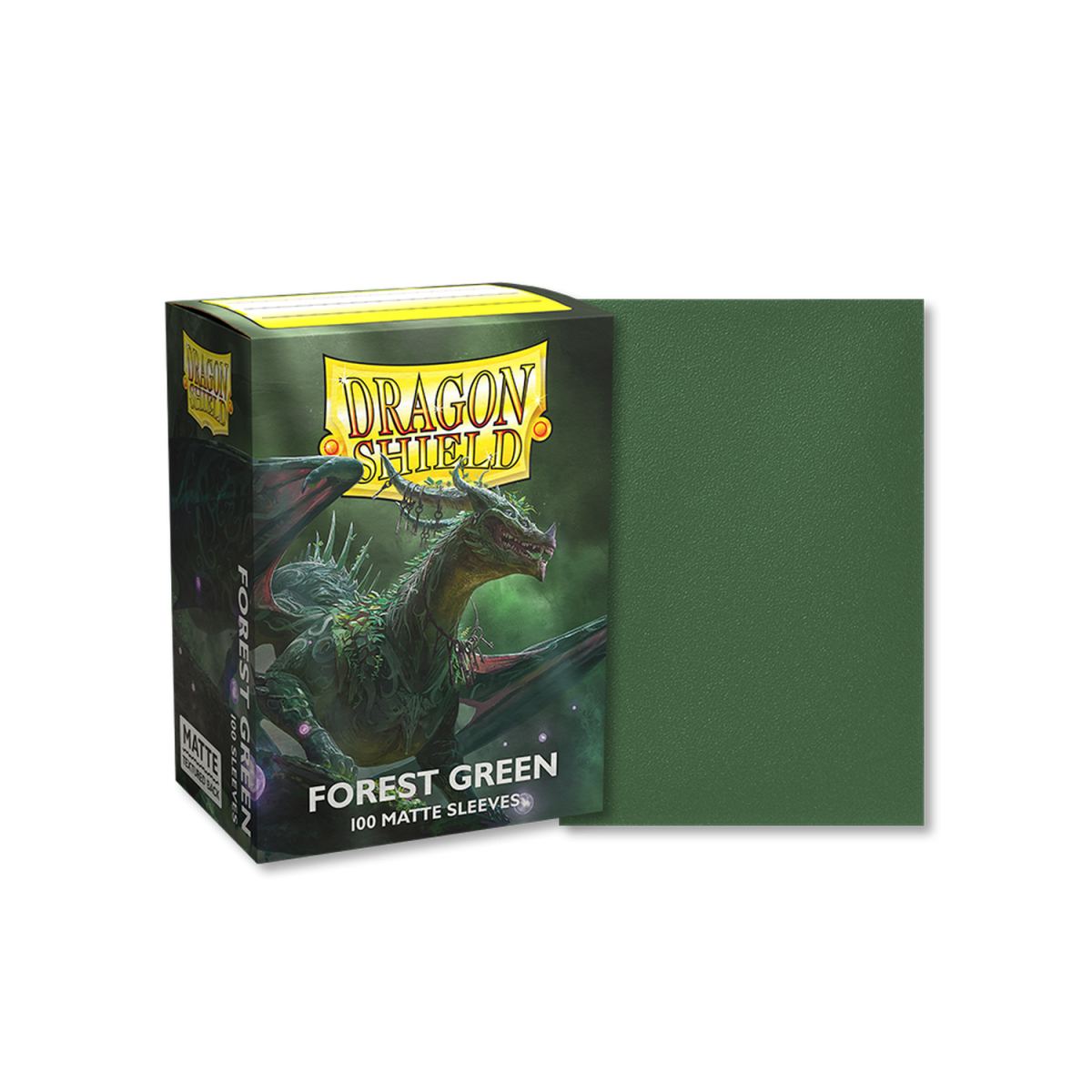 Dragon Shield - Standard Sleeves - Matte Forest Green (100)