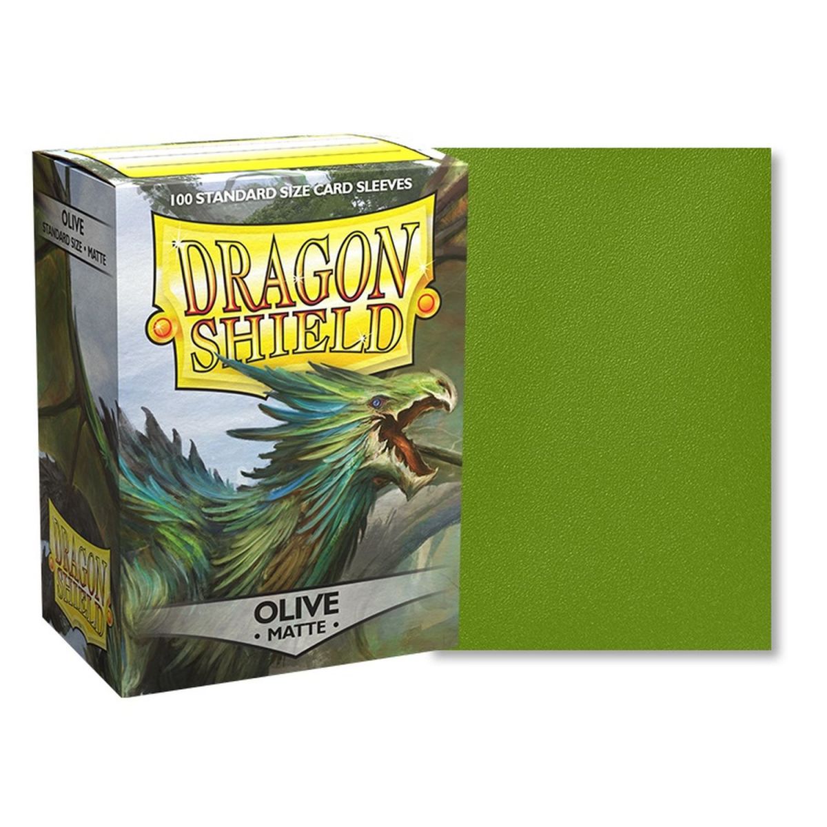 Dragon Shield - Standard Sleeves - Matte Olive (100)