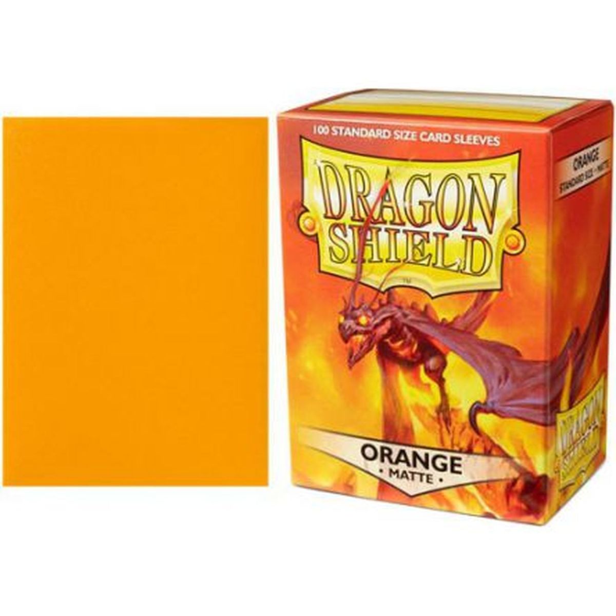Item Dragon Shield - Standard Sleeves - Matte Orange (100)