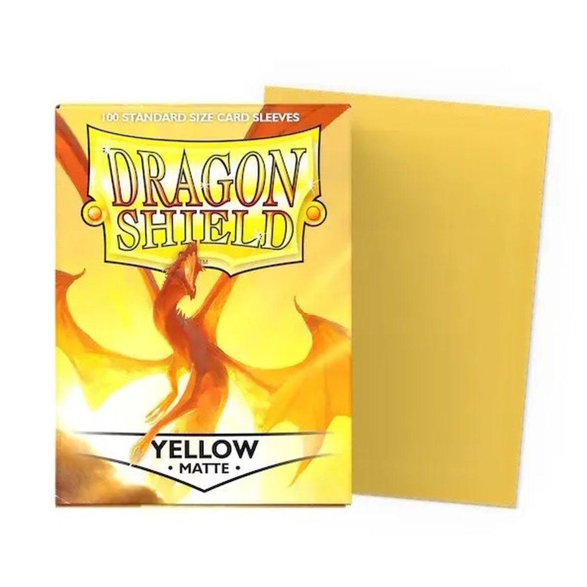 Item Dragon Shield - Standard Sleeves - Matte Yellow (100)