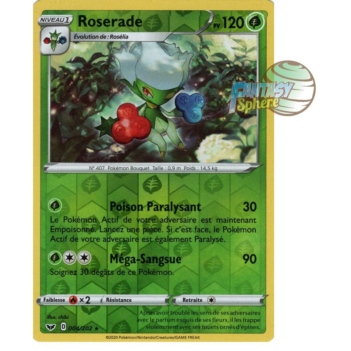 Roserade - Reverse 4/202 - Epee et Bouclier 1