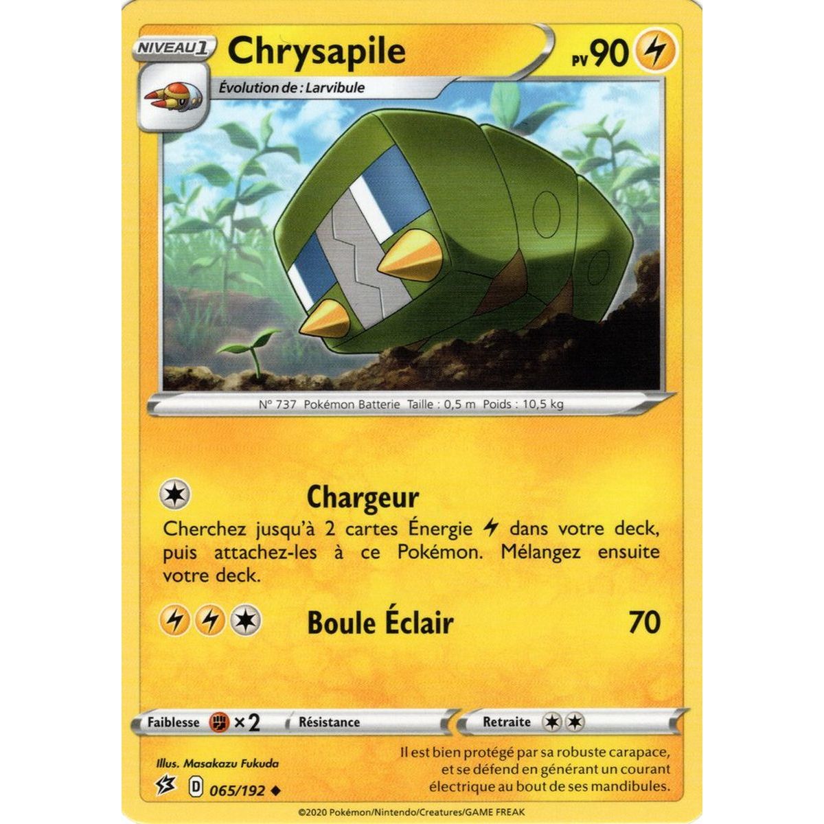 Chrysapile - Peu commune 065/192 - Epee et Bouclier 2 Clash des Rebelles