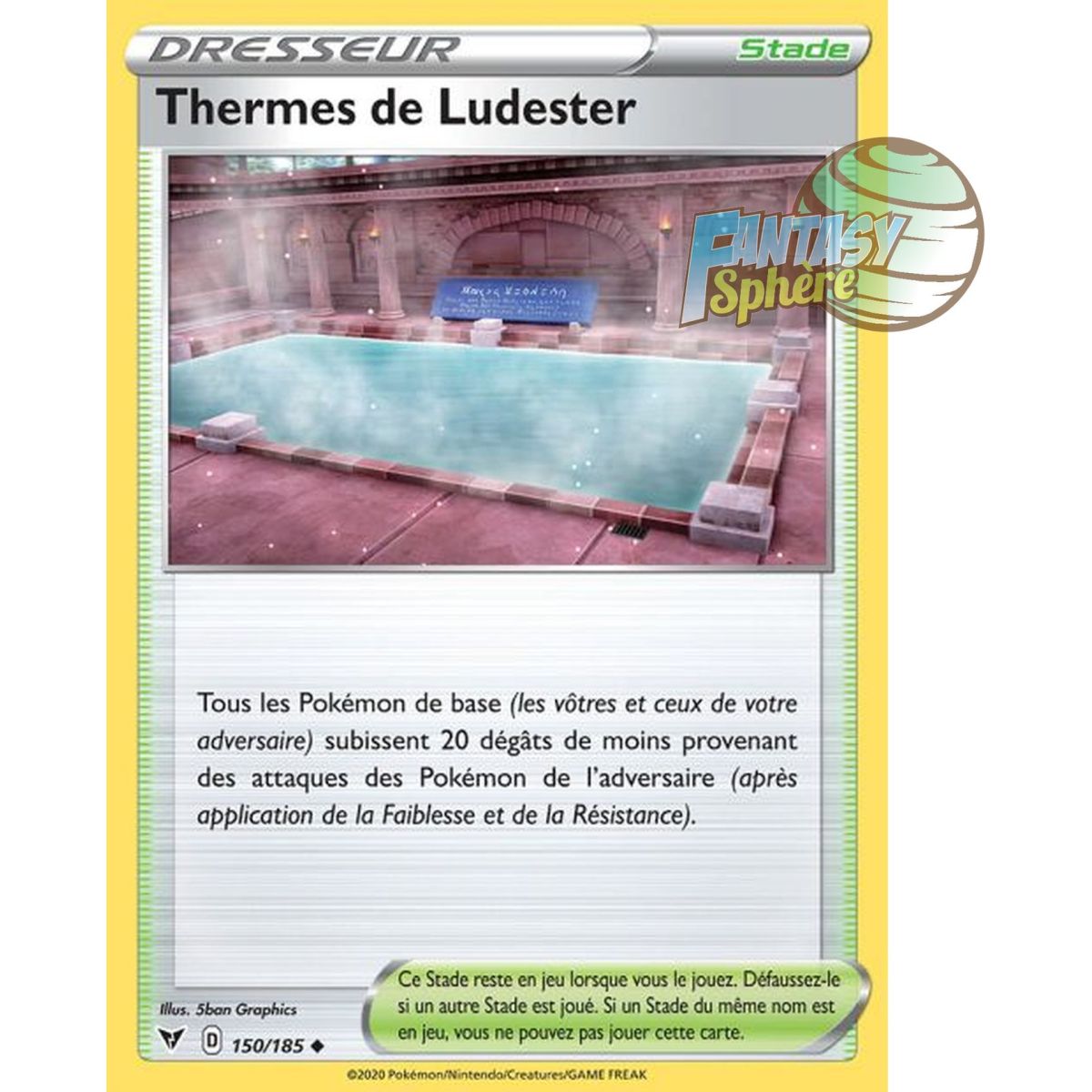 Item Thermes de Ludester - Peu commune 150/185 - Epee et Bouclier 4 Voltage Eclatant