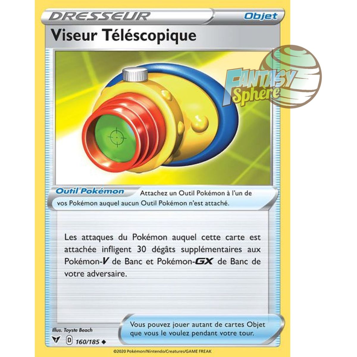 Item Viseur Téléscopique - Peu commune 160/185 - Epee et Bouclier 4 Voltage Eclatant