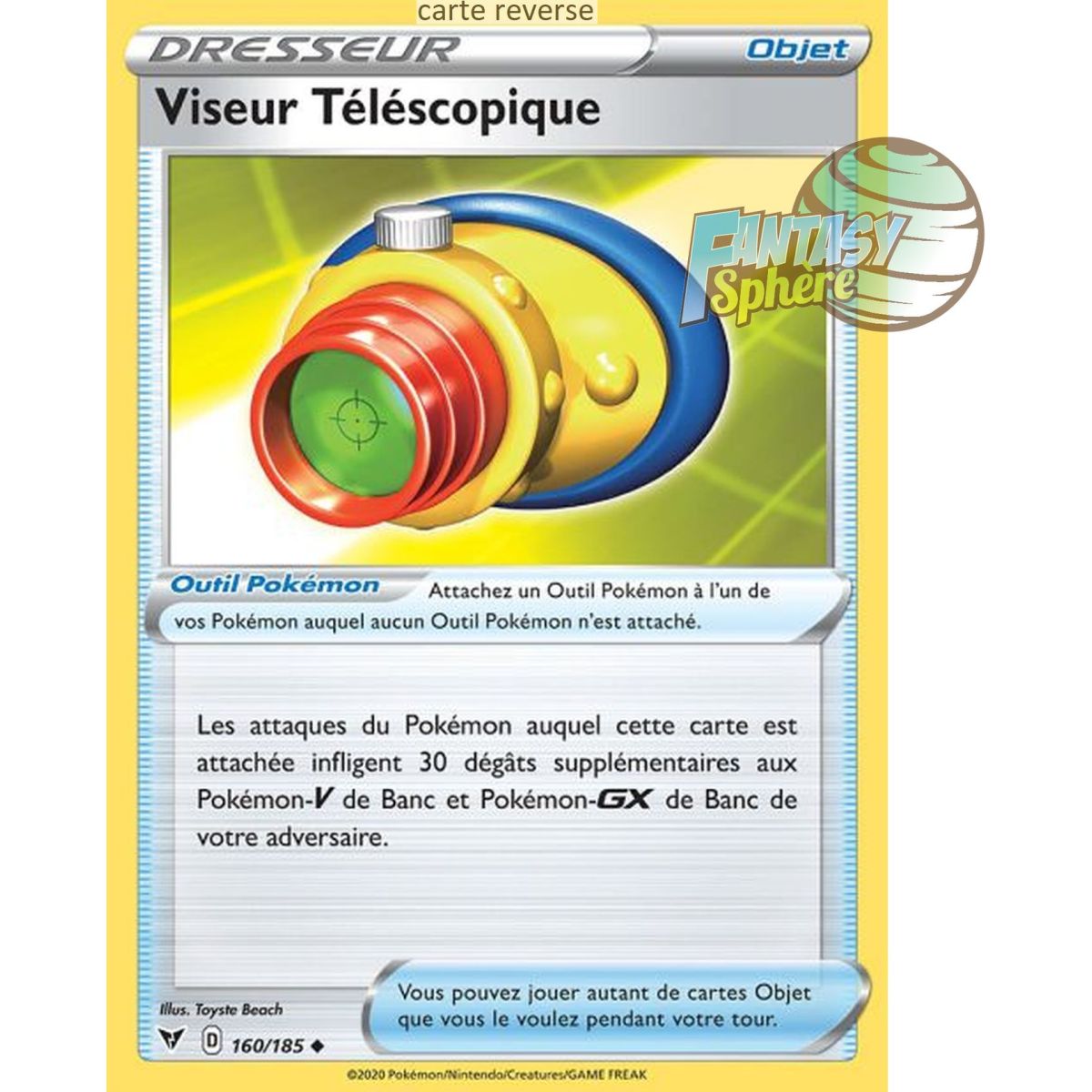 Item Viseur Téléscopique - Reverse 160/185 - Epee et Bouclier 4 Voltage Eclatant