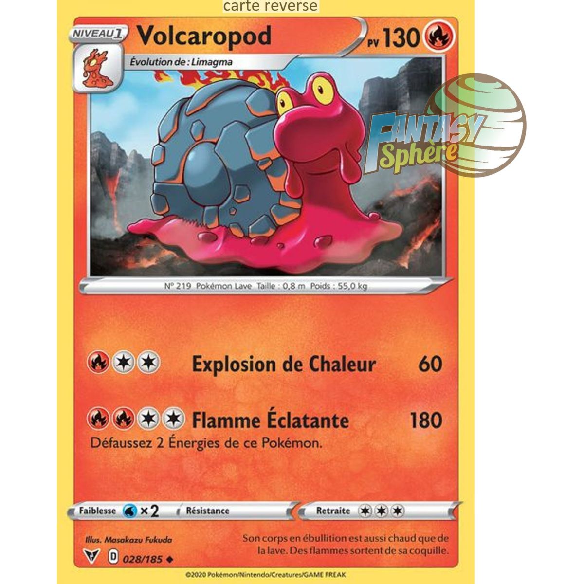 Volcaropod - Reverse 28/185 - Epee et Bouclier 4 Voltage Eclatant