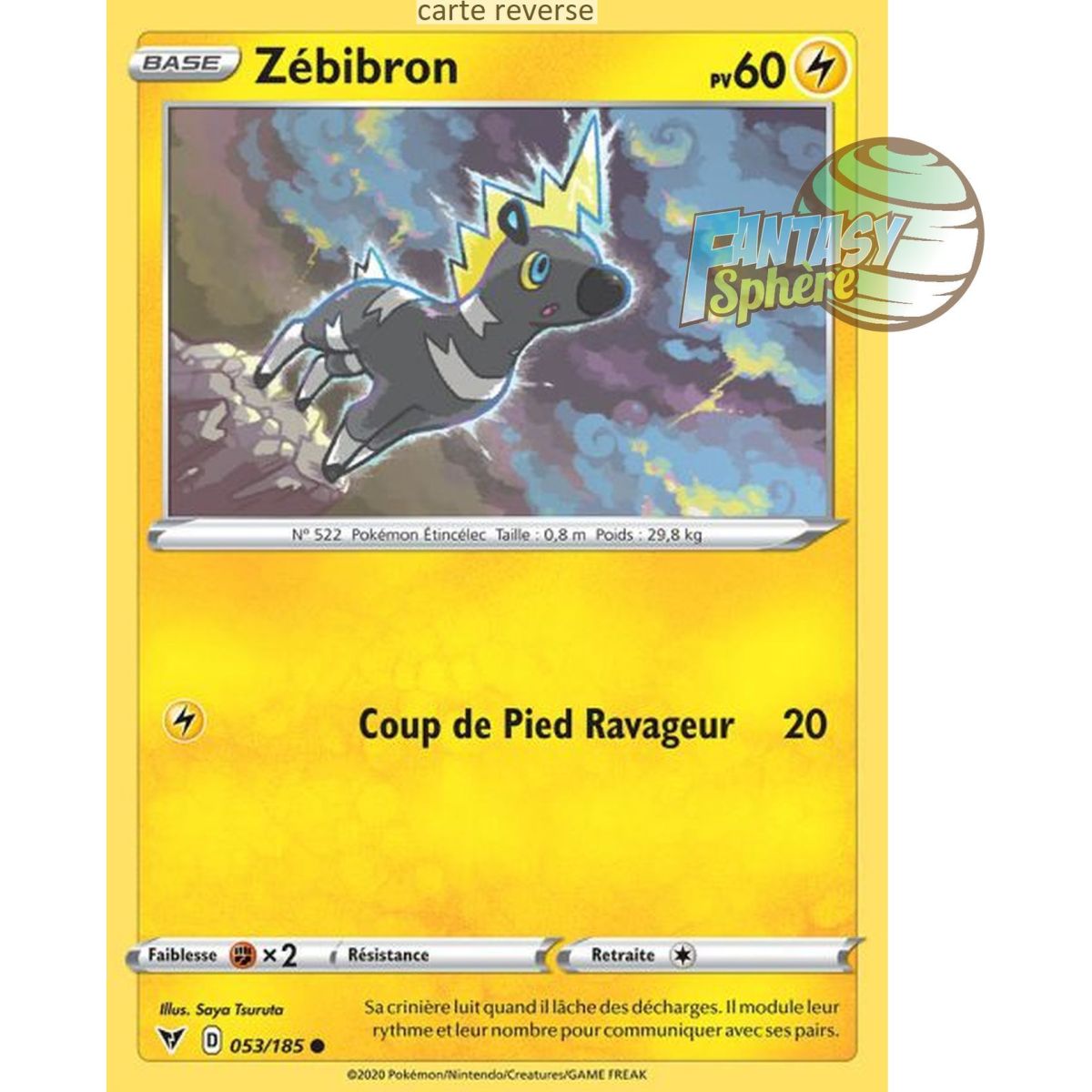 Item Zébibron - Reverse 53/185 - Epee et Bouclier 4 Voltage Eclatant