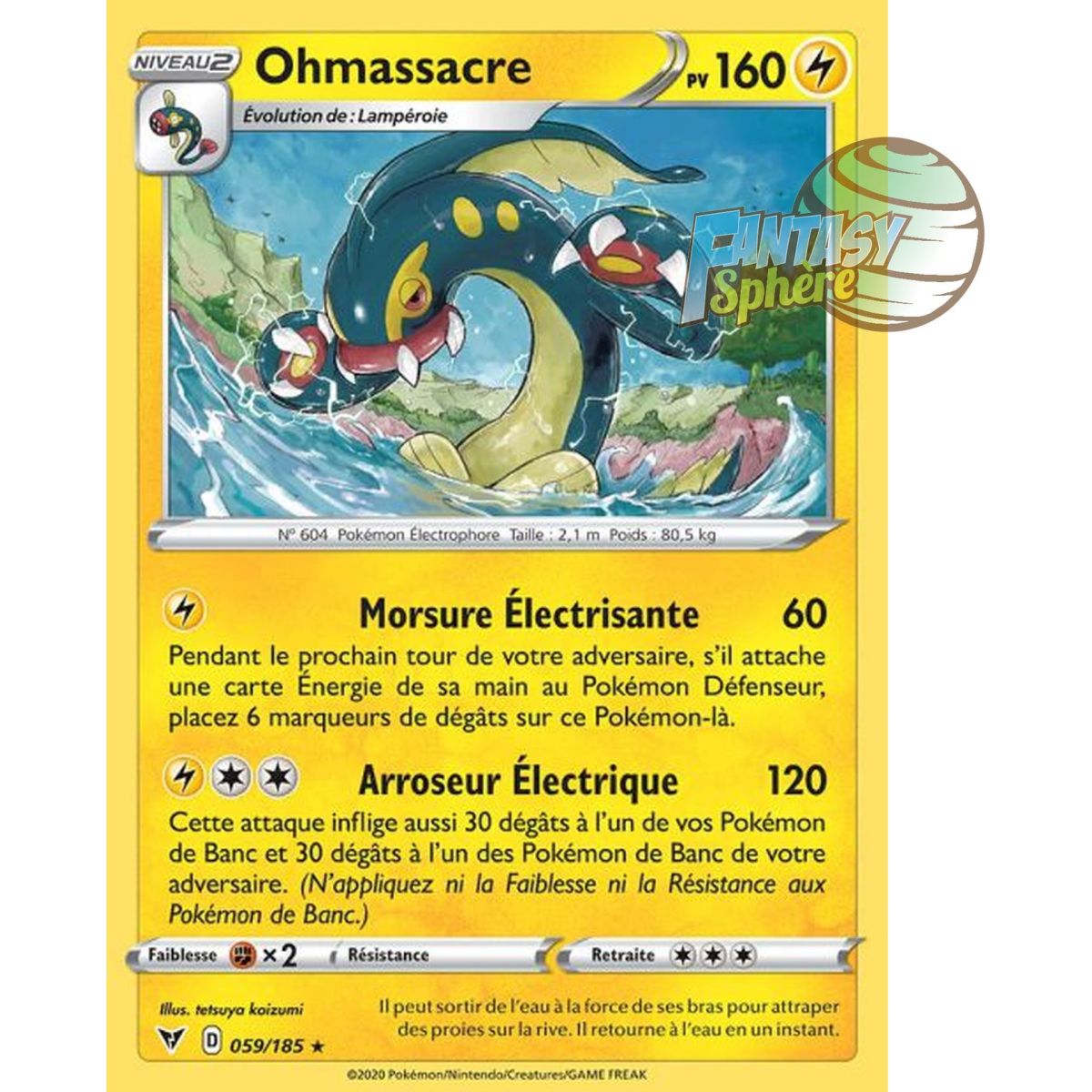 Ohmassacre - Rare 59/185 - Epee et Bouclier 4 Voltage Eclatant