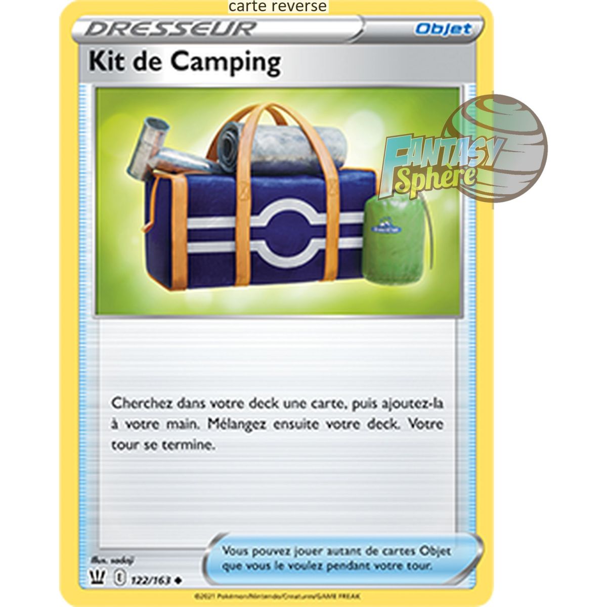 Kit de Camping - Reverse 122/163 - Epee et Bouclier 5 Style de Combat
