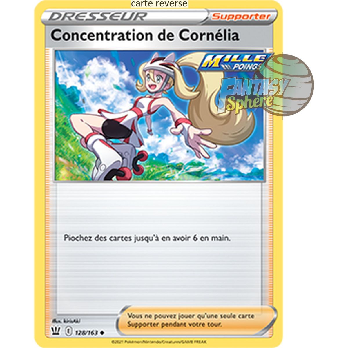 Concentration de Cornélia - Reverse 128/163 - Epee et Bouclier 5 Style de Combat