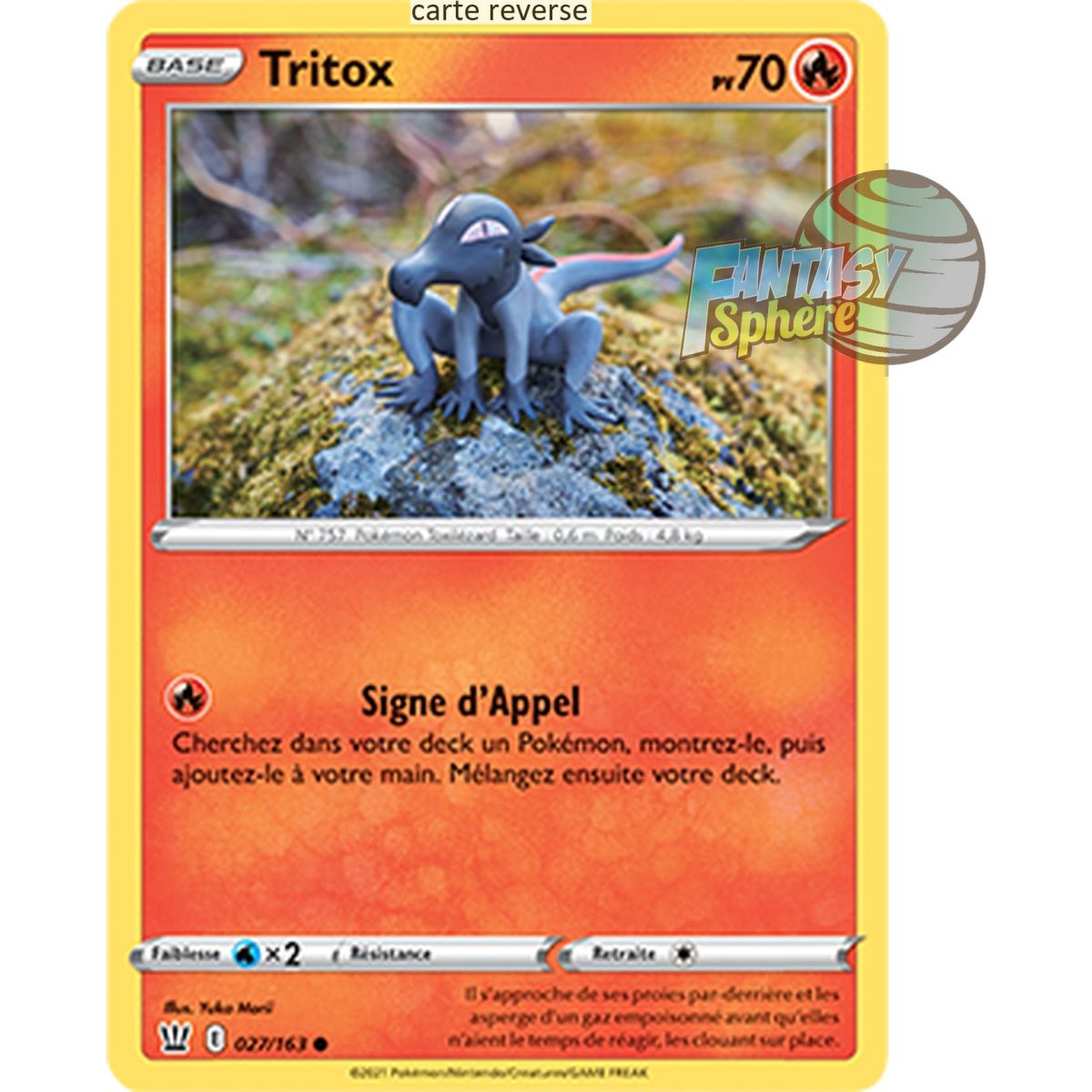Tritox - Reverse 27/163 - Epee et Bouclier 5 Style de Combat