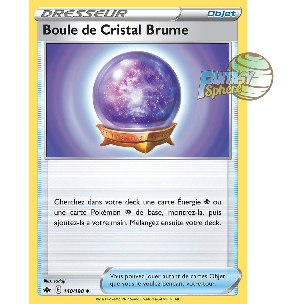 Item Boule de Cristal Brume - Peu Commune 140/198 - Epee et Bouclier 6 Regne de Glace