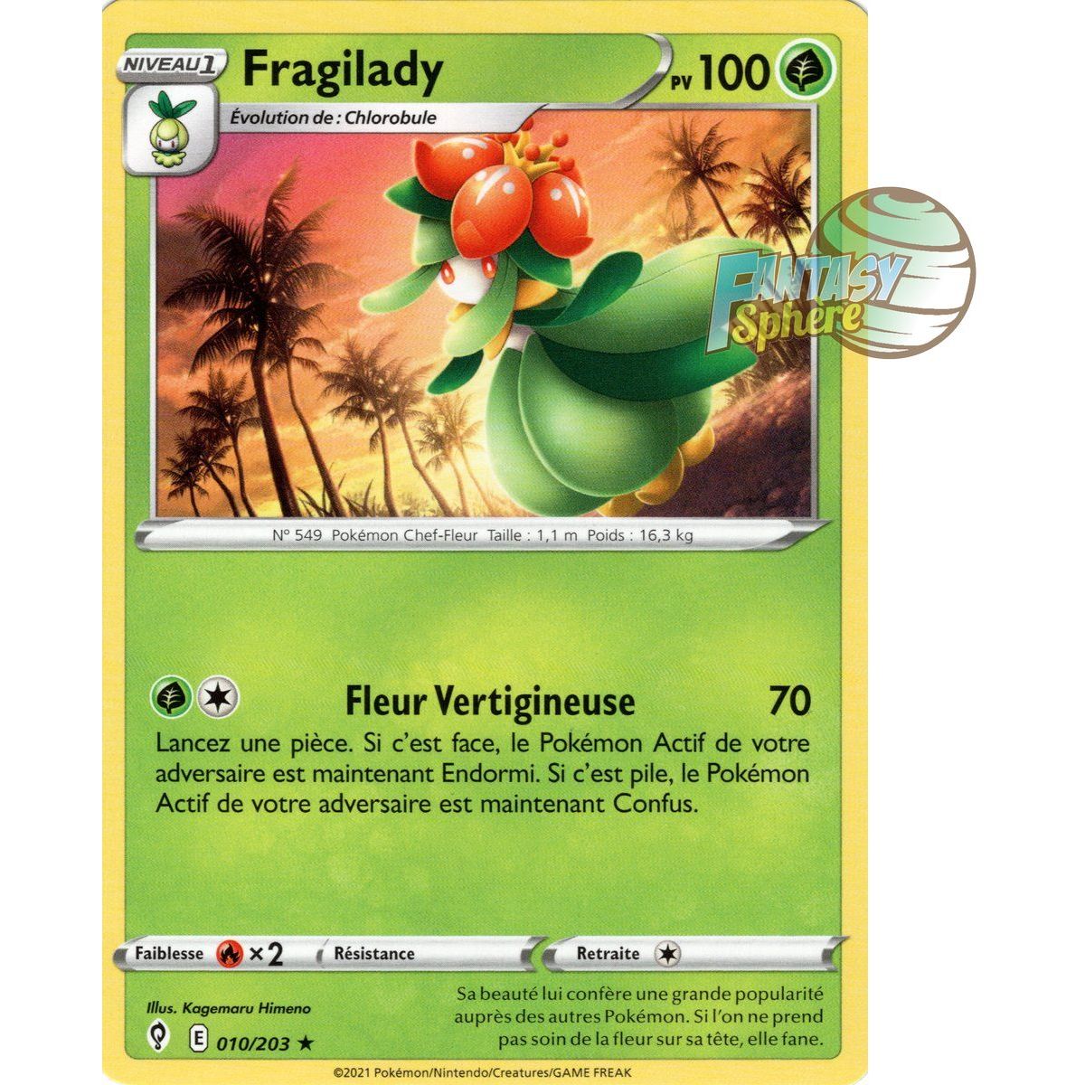 Fragilady - Rare 10/203 - Epee et Bouclier 7 Evolution Celeste