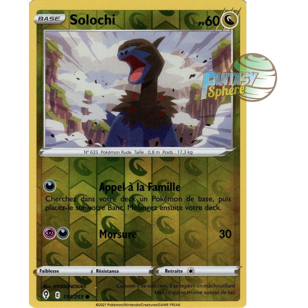Solochi - Reverse 113/203 - Epee et Bouclier 7 Evolution Celeste
